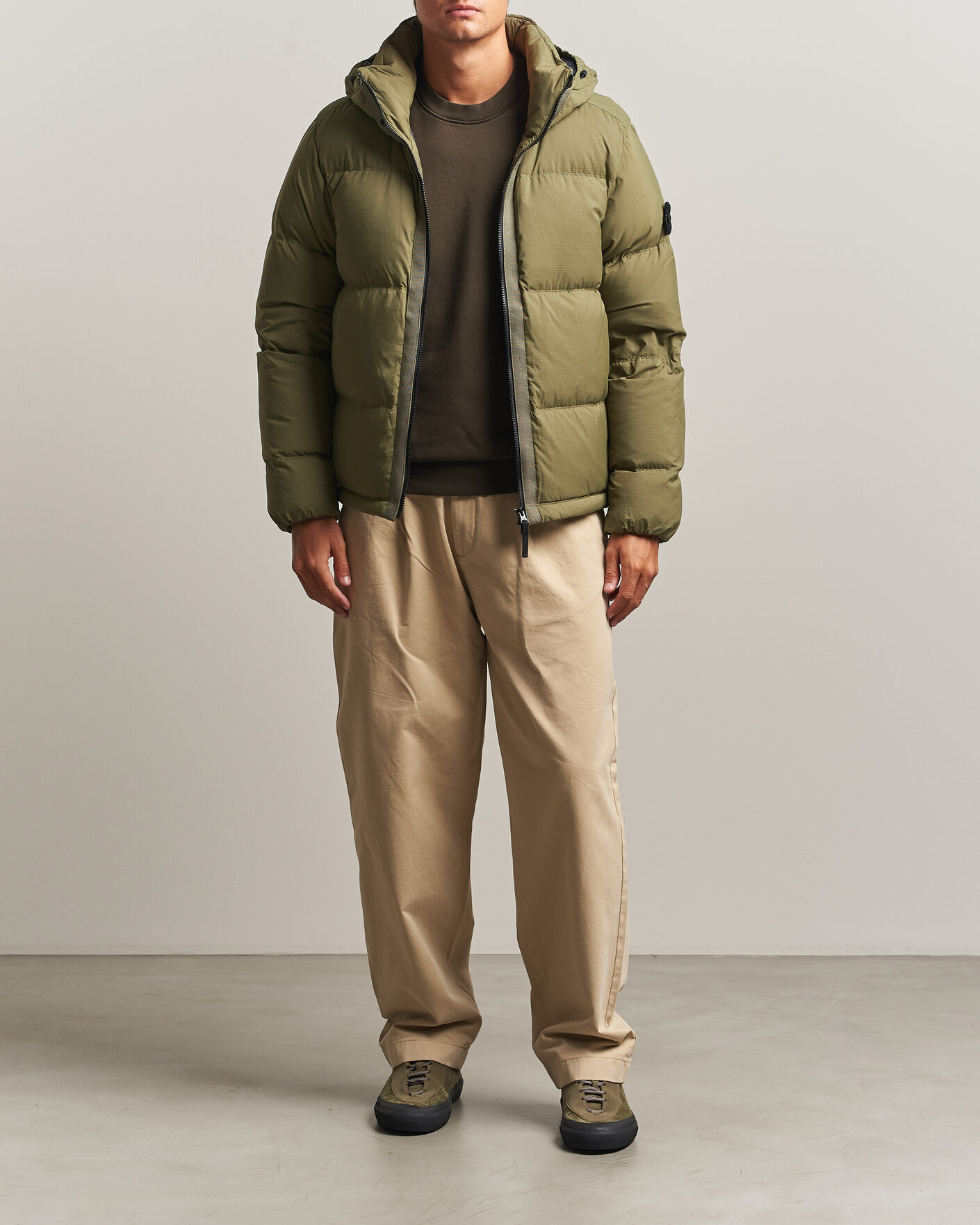 Men | Coats & Jackets | Stone Island | Matt Ripstop Cordura Down Jacket Green
