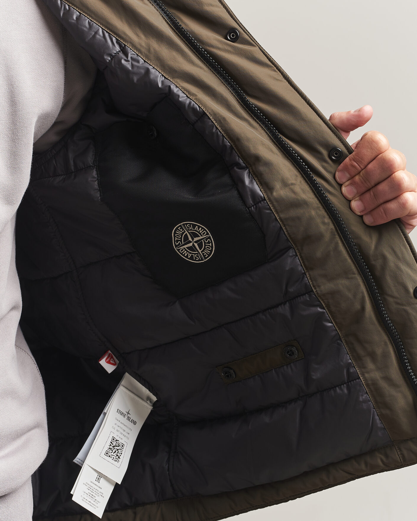 Men | Coats & Jackets | Stone Island | Micro Twill Hood Jacket Coal Grey