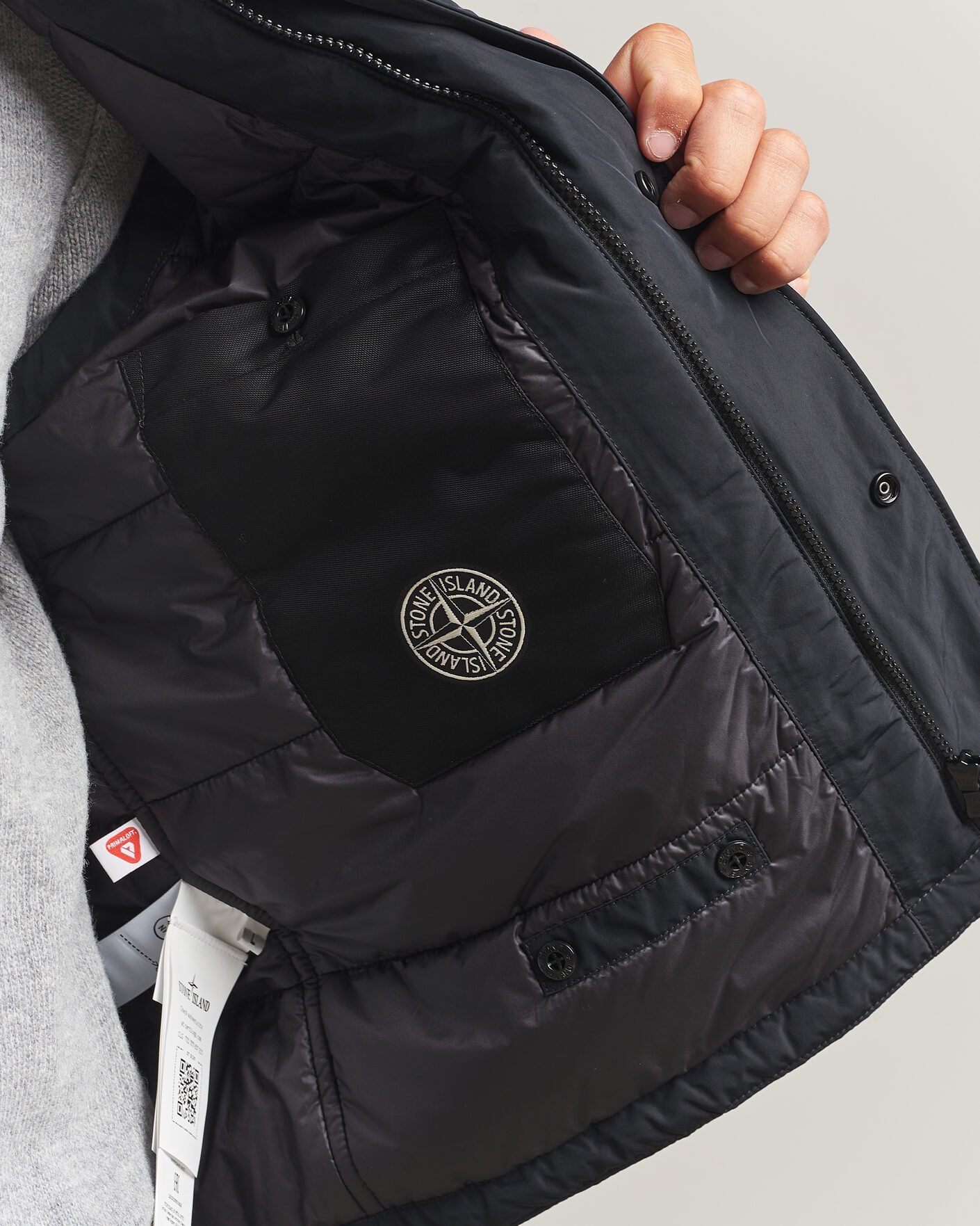 Men | Gilets | Stone Island | Micro Twill Padded Vest Black