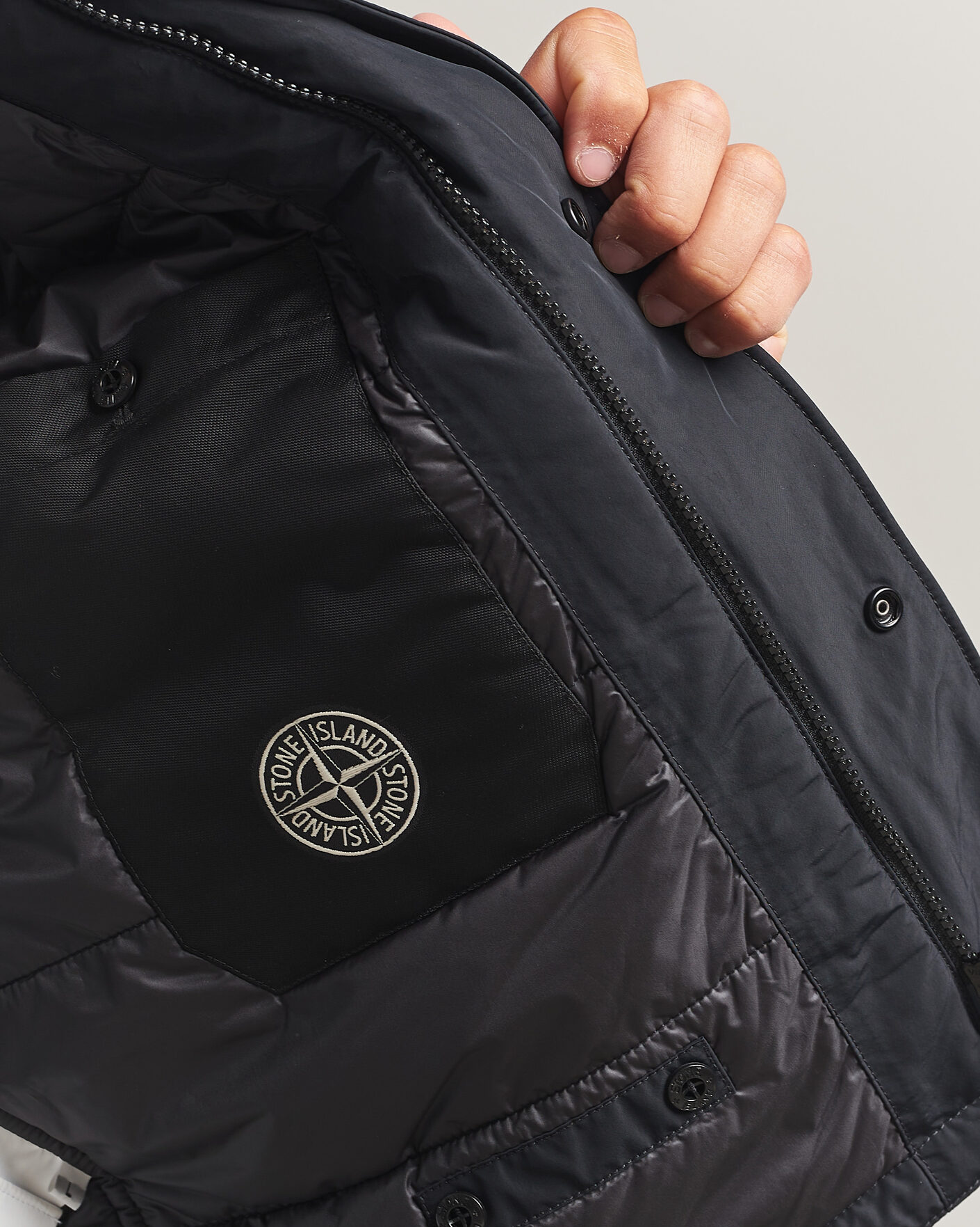 Men | Gilets | Stone Island | Micro Twill Padded Vest Black