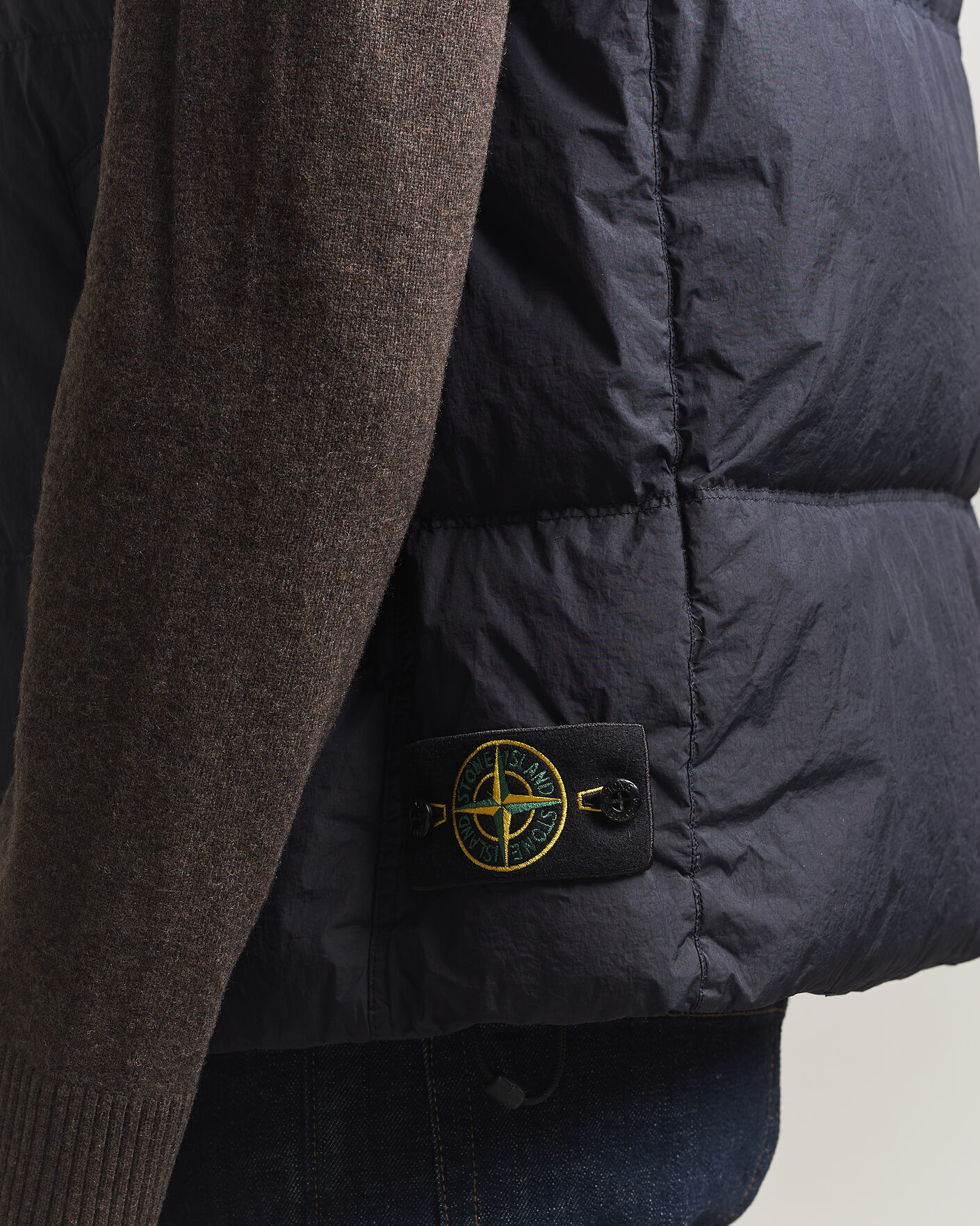 Men | Gilets | Stone Island | Crinkle Reps Down Vest Navy Blue