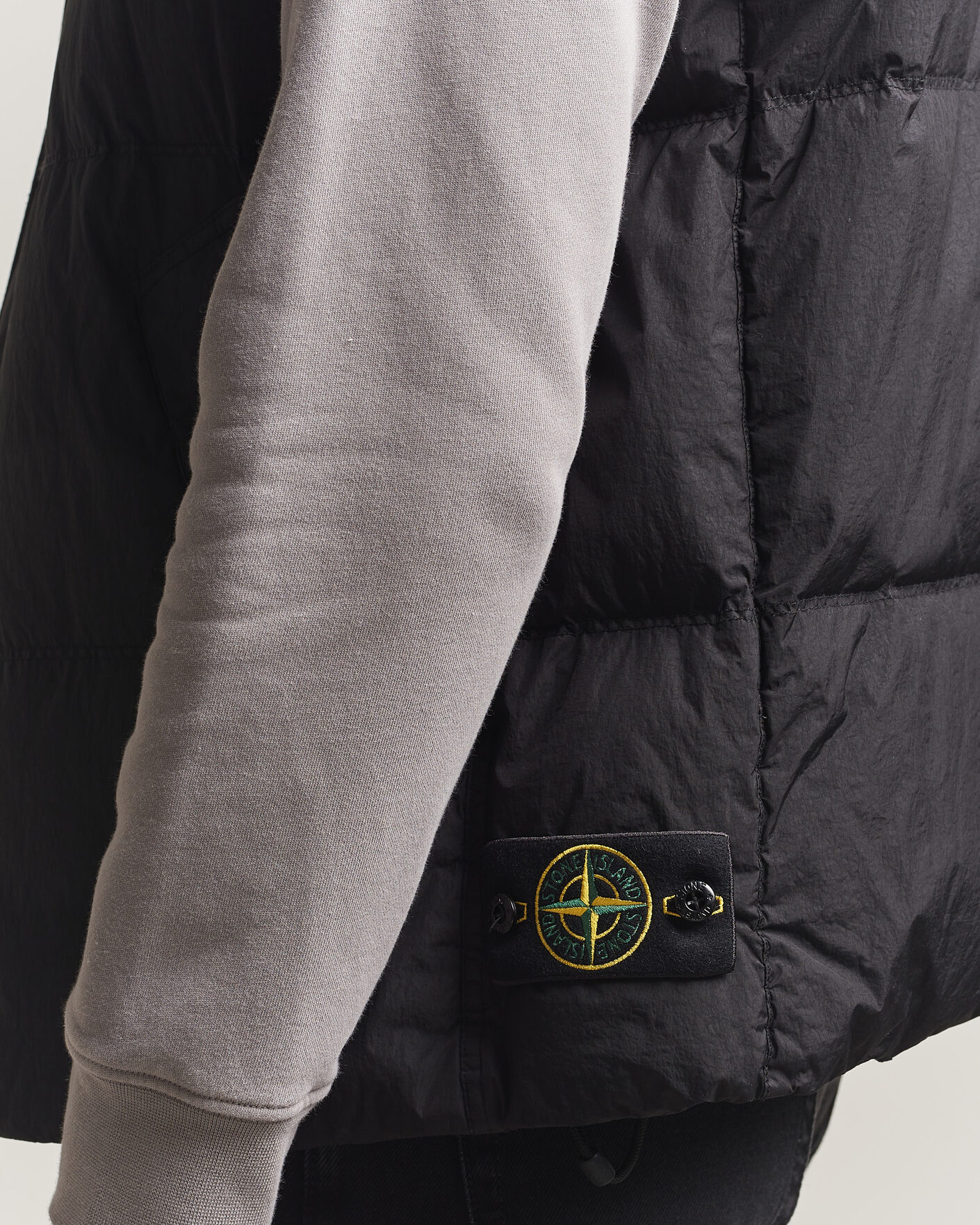 Men | Gilets | Stone Island | Crinkle Reps Down Vest Black