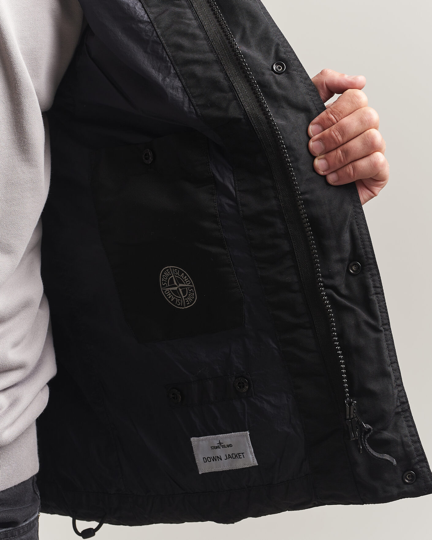 Men | Gilets | Stone Island | Crinkle Reps Down Vest Black