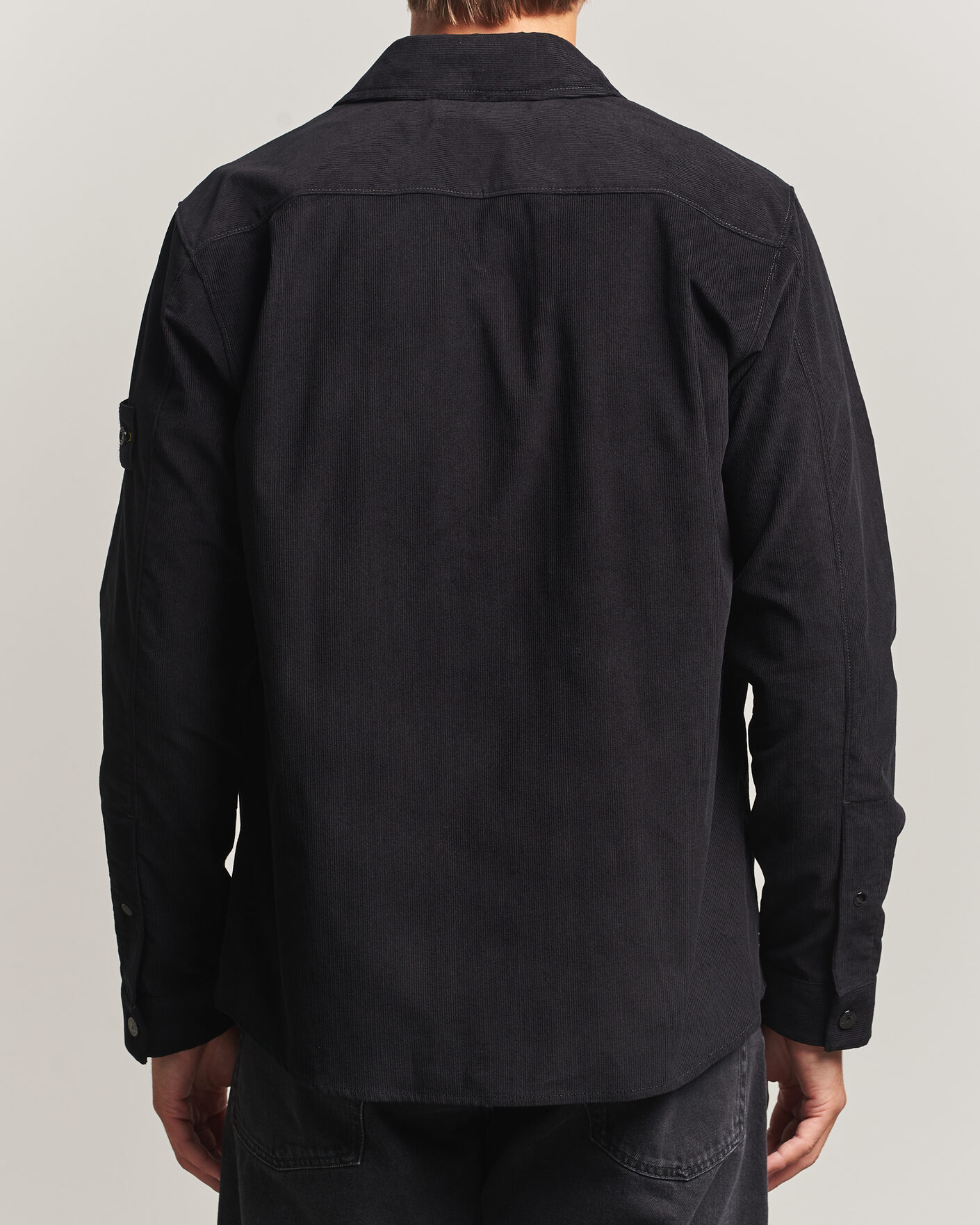 Men | Shirts | Stone Island | Micro Cord Overshirt Black
