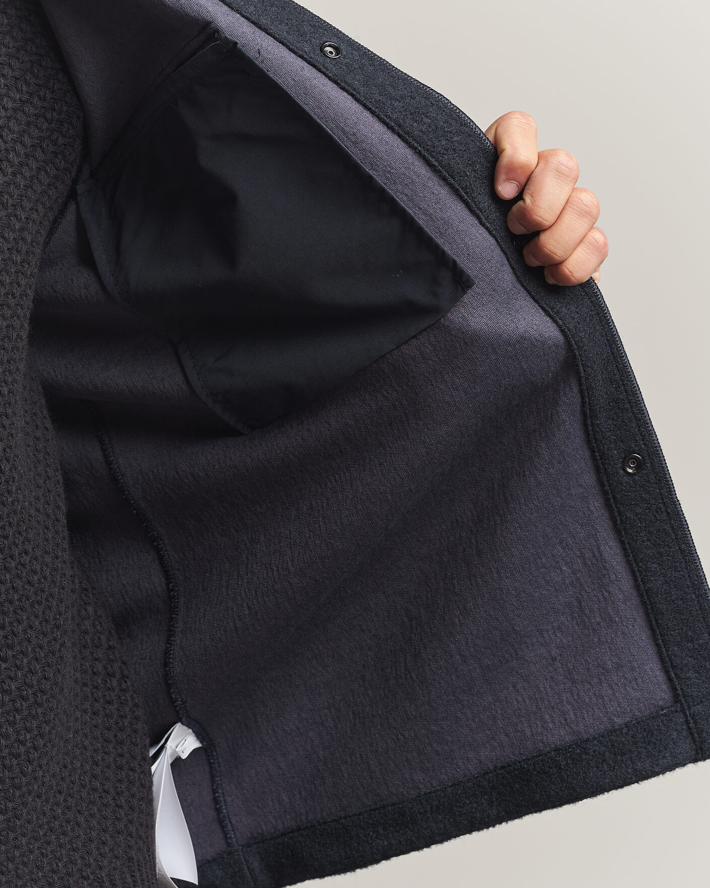Men | Shirts | Stone Island | Micro Bouclé Overshirt Navy Blue
