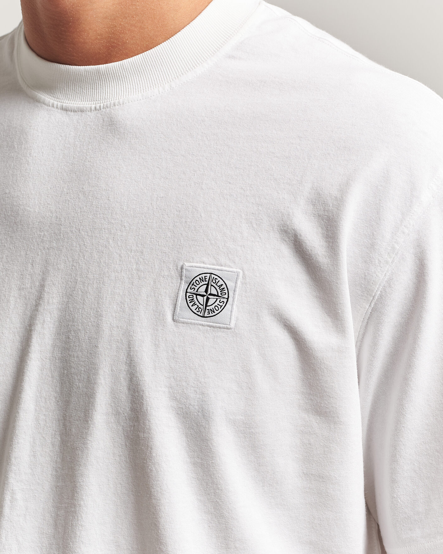 Men | T-Shirts | Stone Island | Combed Organic Cotton T-Shirt White