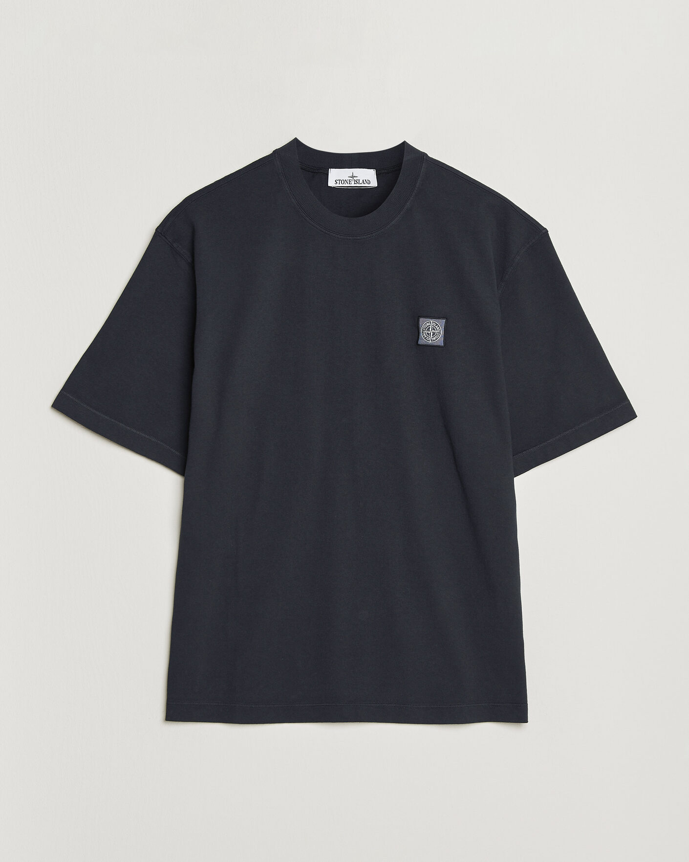 Men | T-Shirts | Stone Island | Combed Organic Cotton T-Shirt Navy Blue