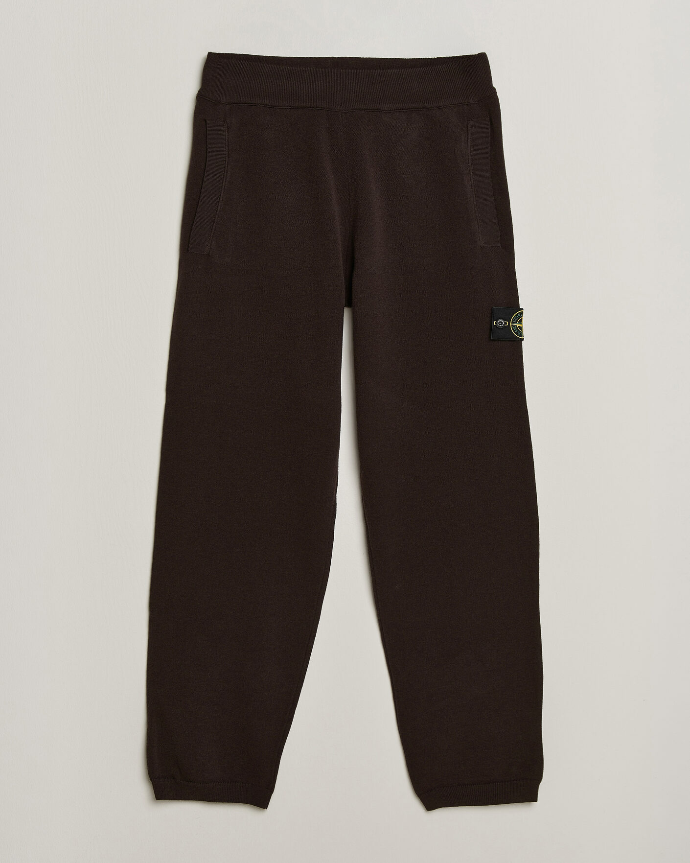 Men | Trousers | Stone Island | Plush Stitch Stretch Wool Pants Coal Grey