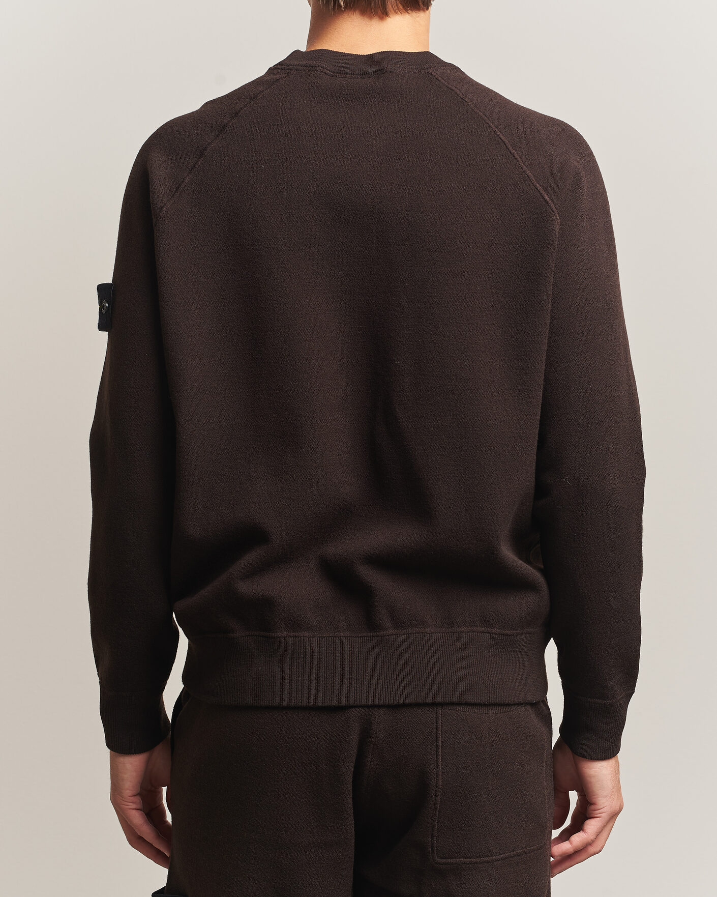 Men | Sweaters & Knitwear | Stone Island | Plush Stitch Stretch Wool Sweat Coal Grey