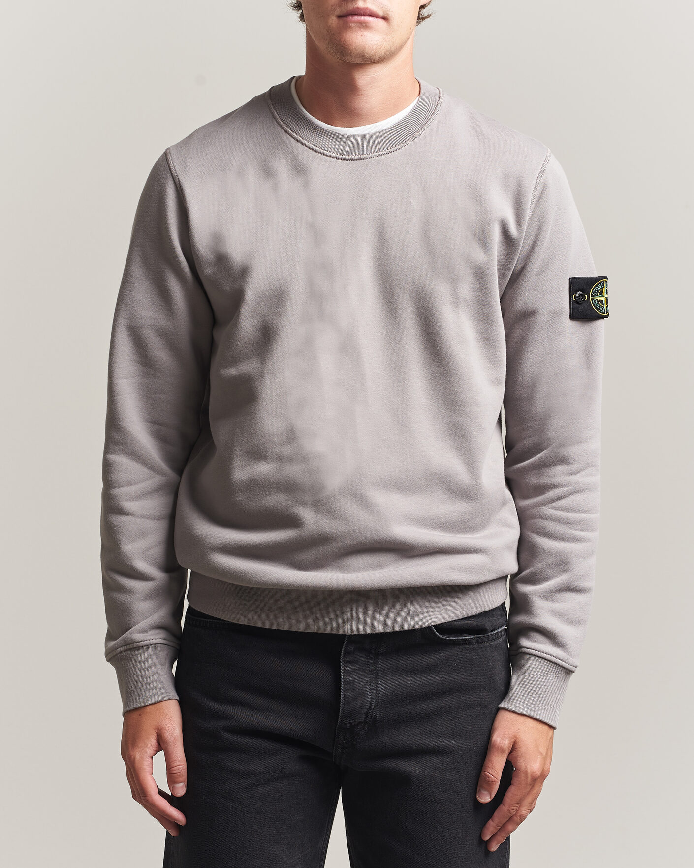 トップス STONE  SWEATSHIRT GREY Stone Island Garment Dyed Fleece Sweatshirt Grey at CareOfCarl.com