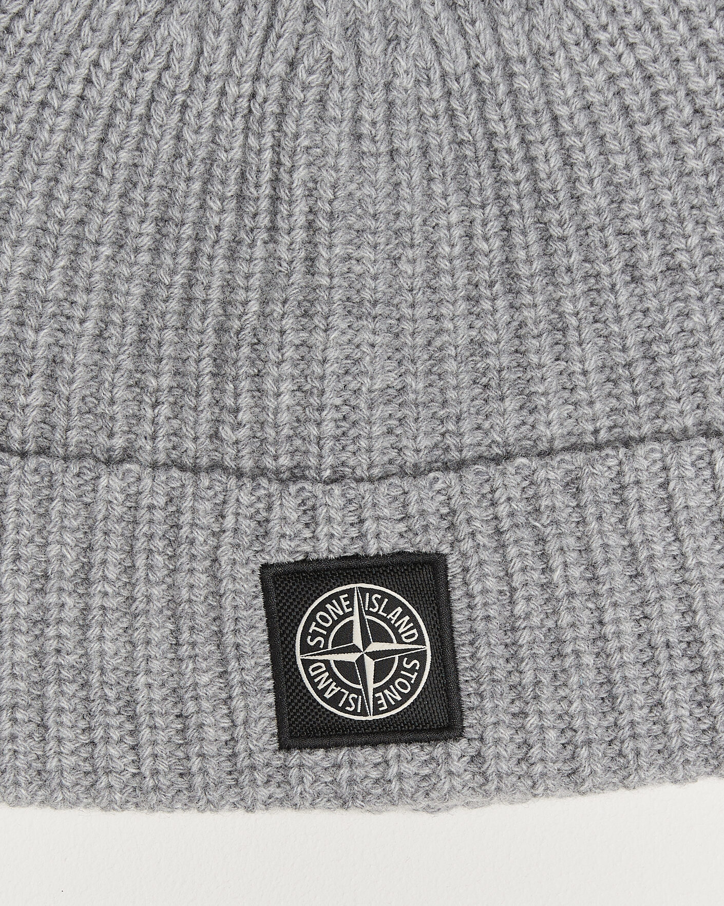 Men | Beanies | Stone Island | Geelong Wool Hat Grey Melange