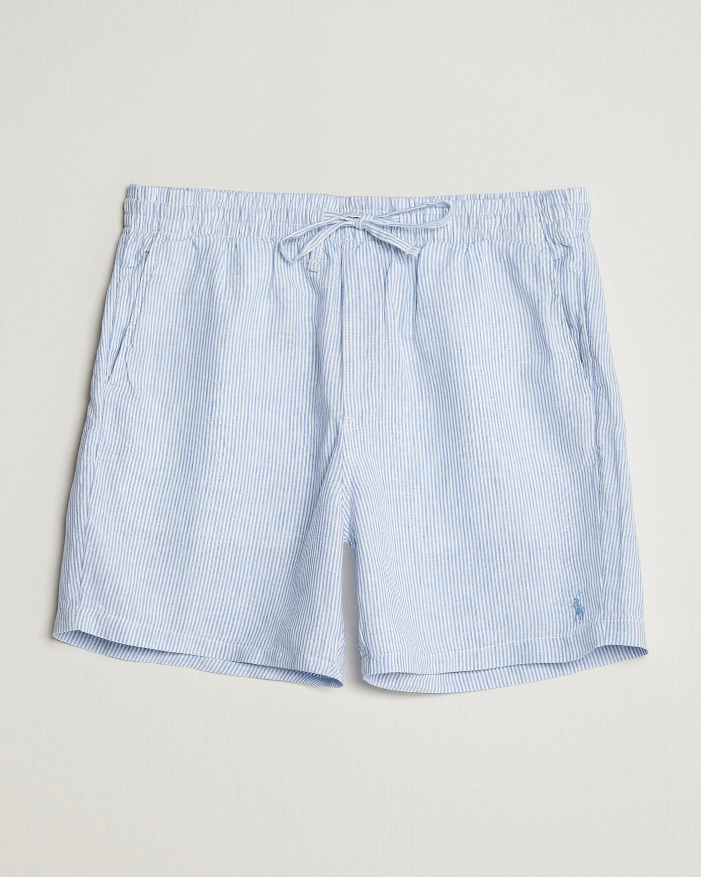 Men | Shorts | Polo Ralph Lauren | Woven Linen Shorts Blue/White