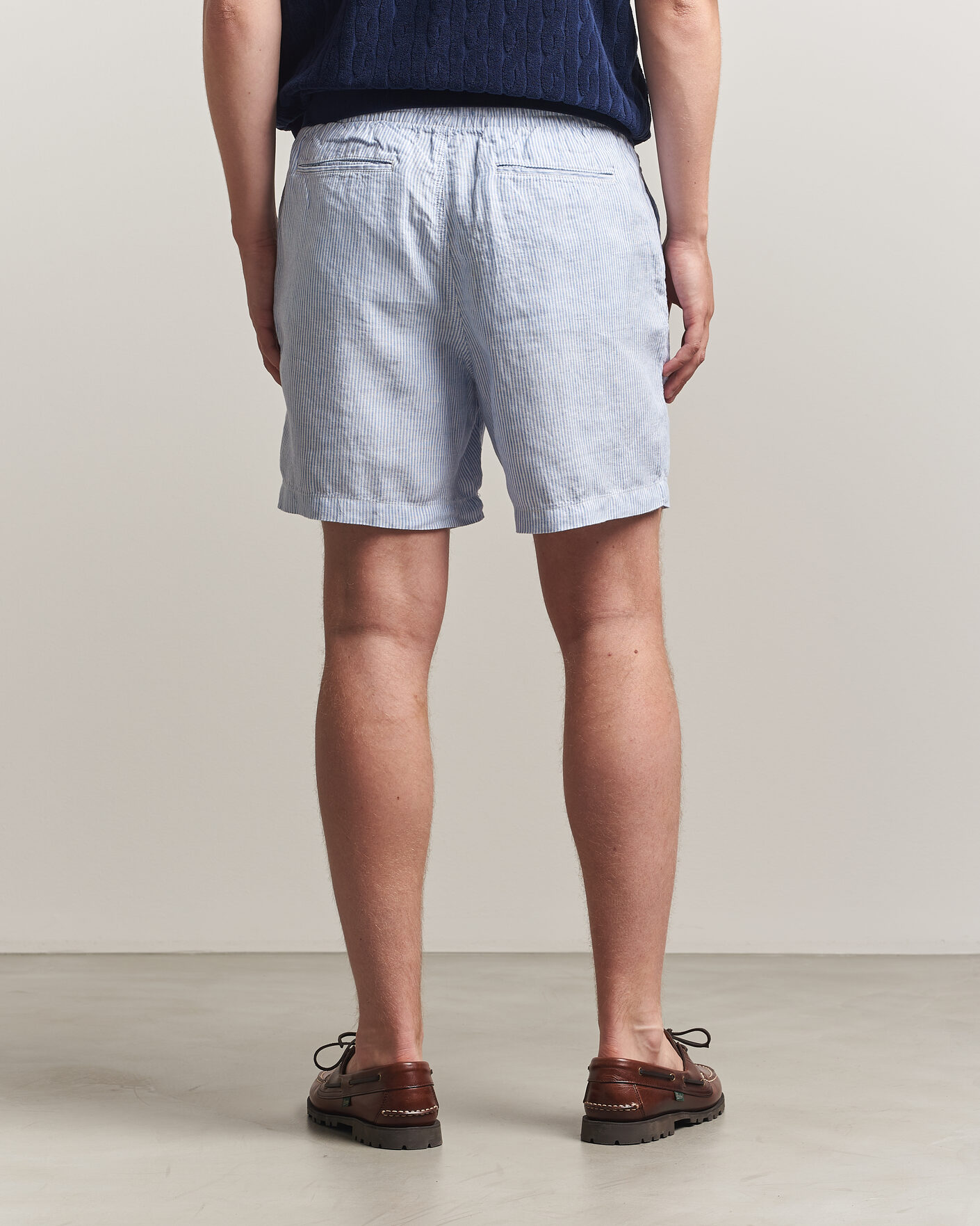 Men | Shorts | Polo Ralph Lauren | Woven Linen Shorts Blue/White