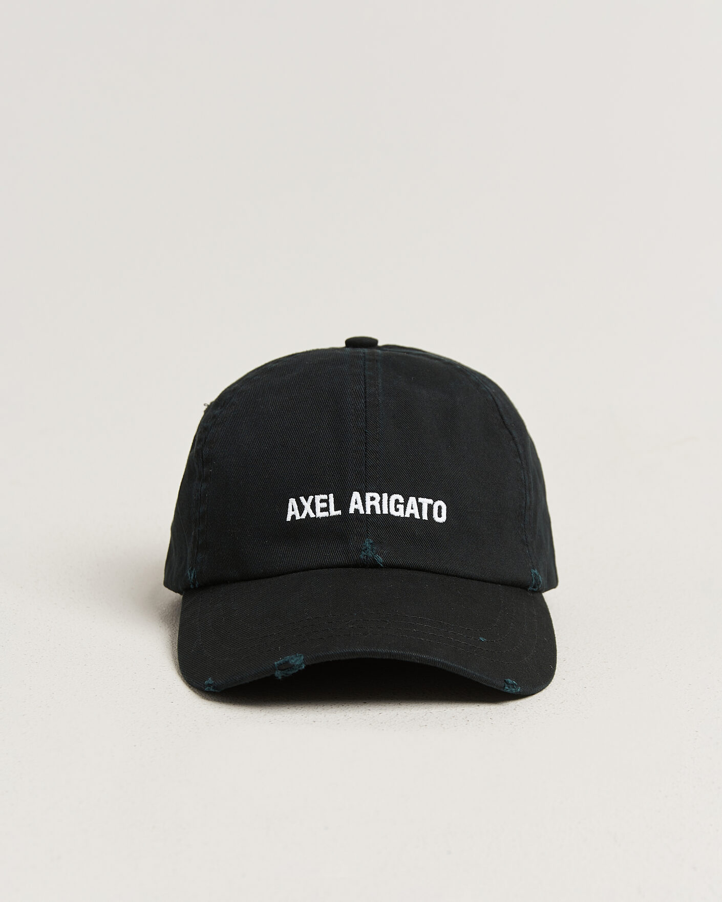 Men | Hats & Caps | Axel Arigato | AA Logo Cap Washed Black