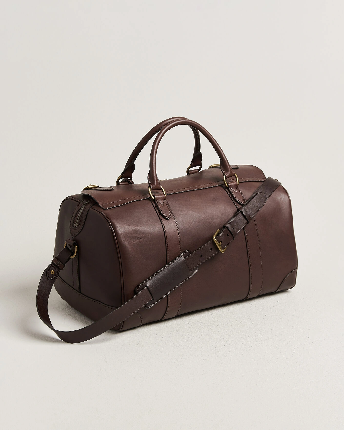 Men | Bags | Polo Ralph Lauren | Leather Duffle Bag Burnished Brown