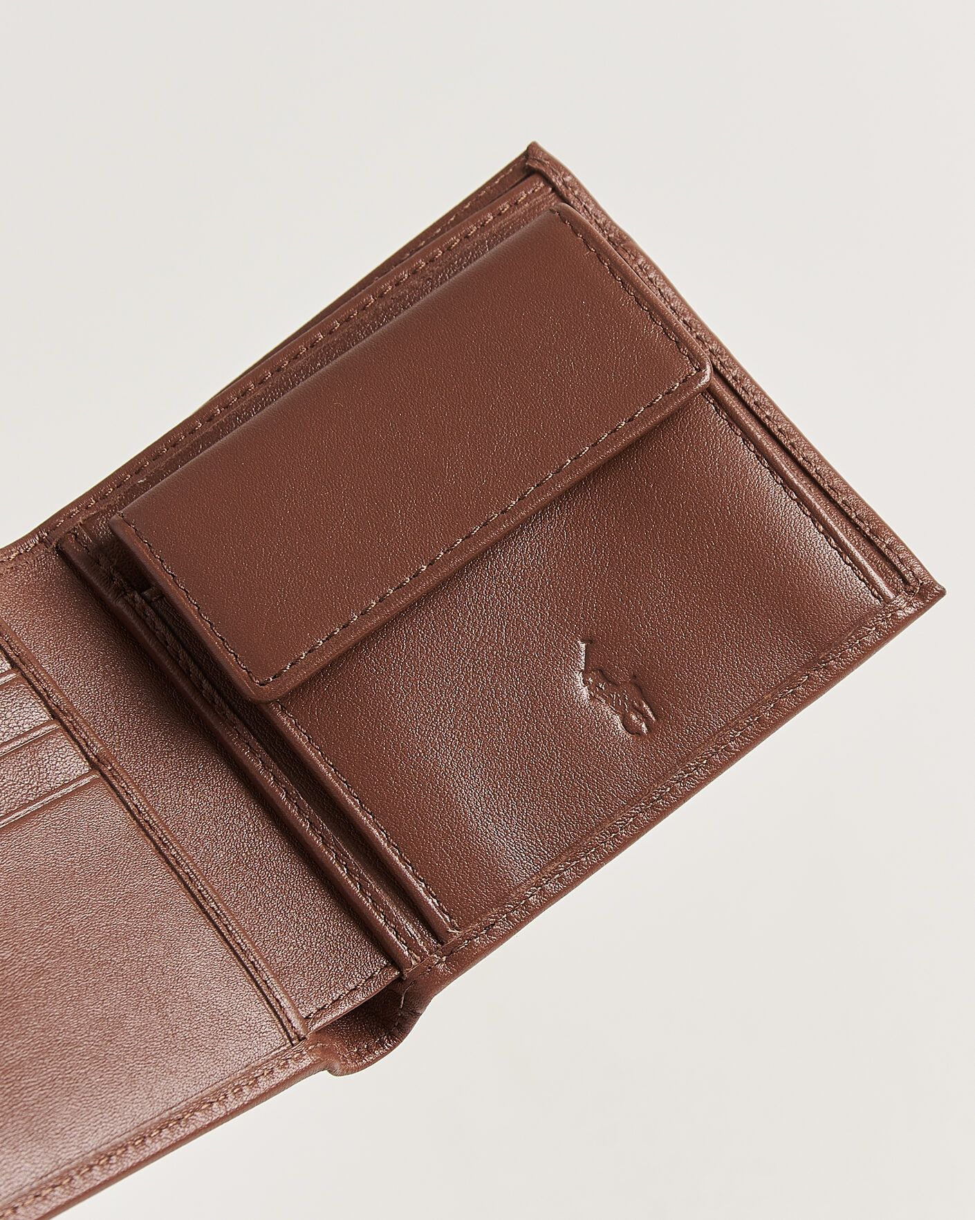 Men | Wallets | Polo Ralph Lauren | Smooth Leather Wallet Saddle