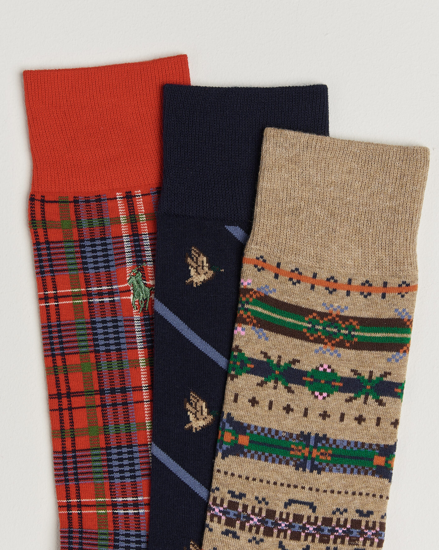 Men | Underwear & Socks | Polo Ralph Lauren | 3-Pack Cotton Crew Socks Multi