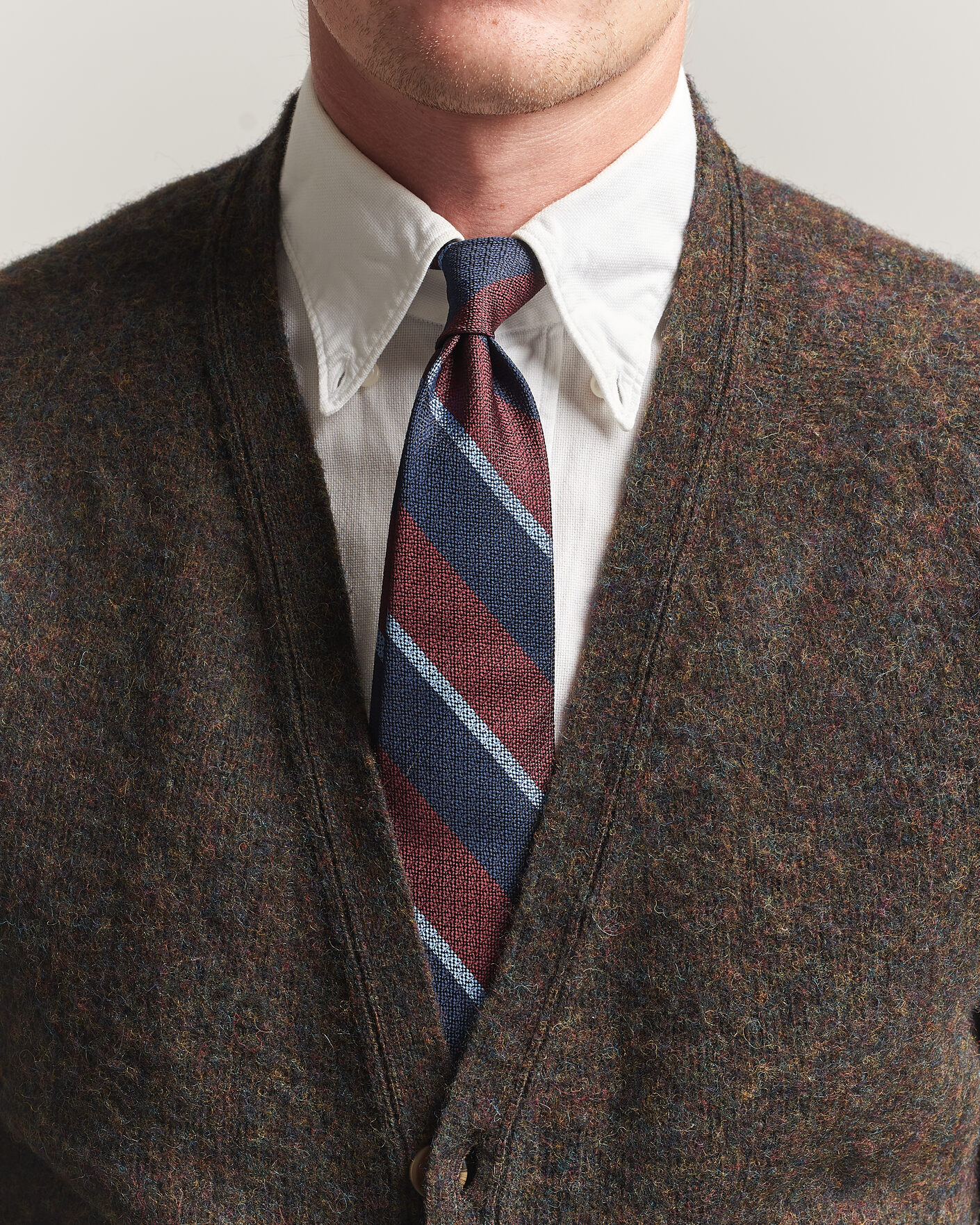 Men | Ties | Polo Ralph Lauren | Striped Vintage Tie Wine/Navy