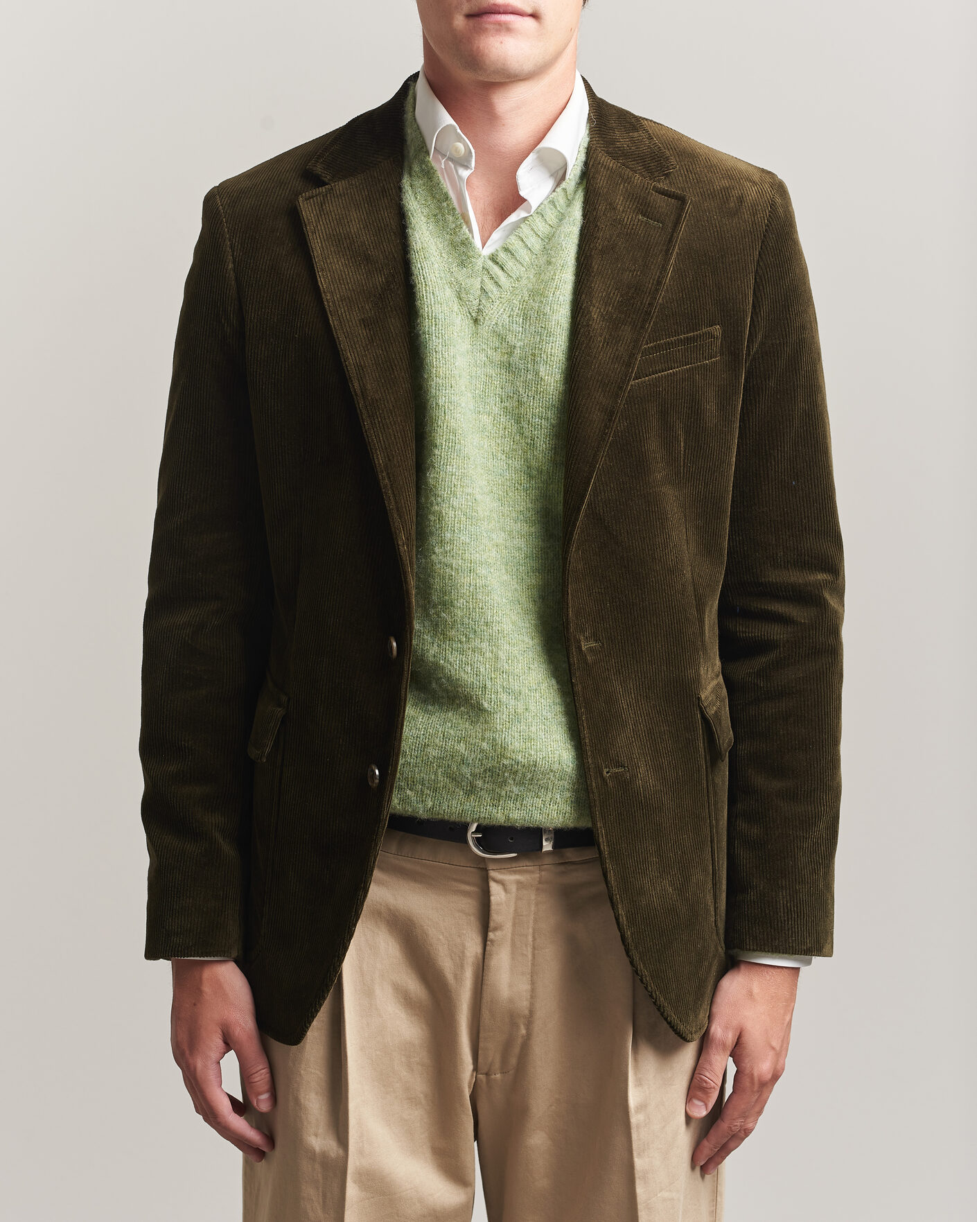 Men | Blazers | Polo Ralph Lauren | Single Breasted Corduroy Sportcoat Fall Olive