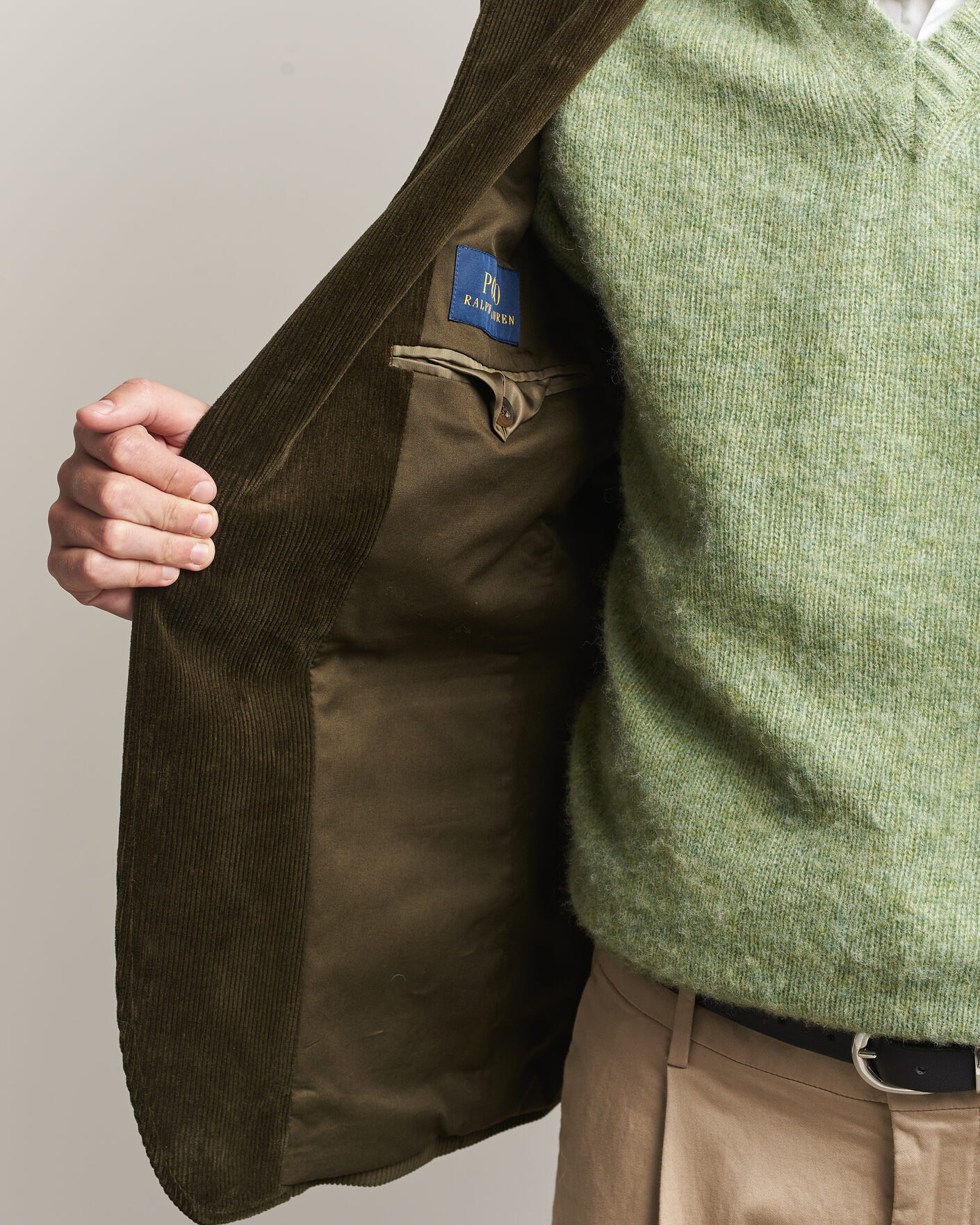 Polo Ralph Lauren Single Breasted Corduroy Sportcoat Fall Olive at