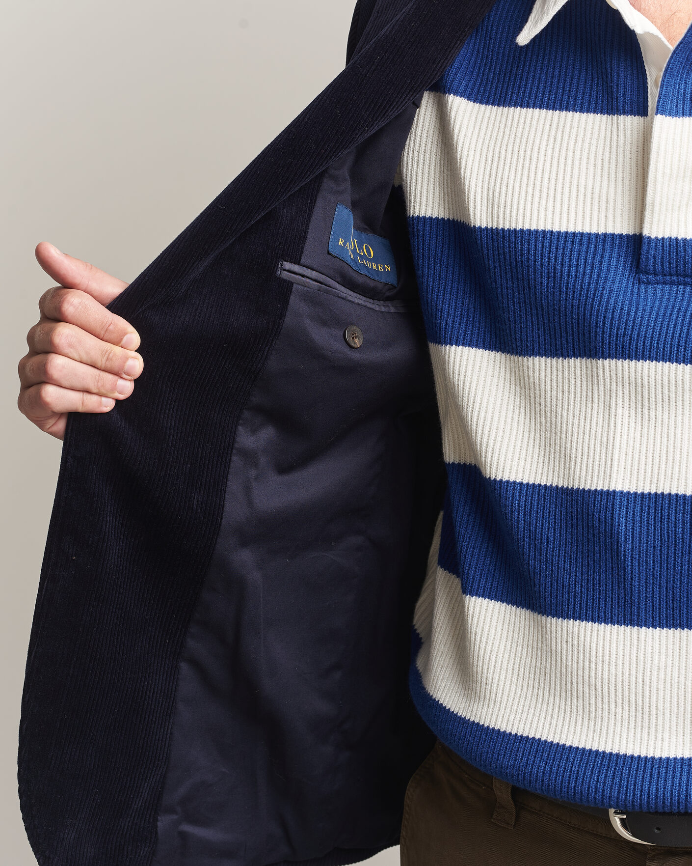 Men | Blazers | Polo Ralph Lauren | Single Breasted Corduroy Sportcoat Newport Navy