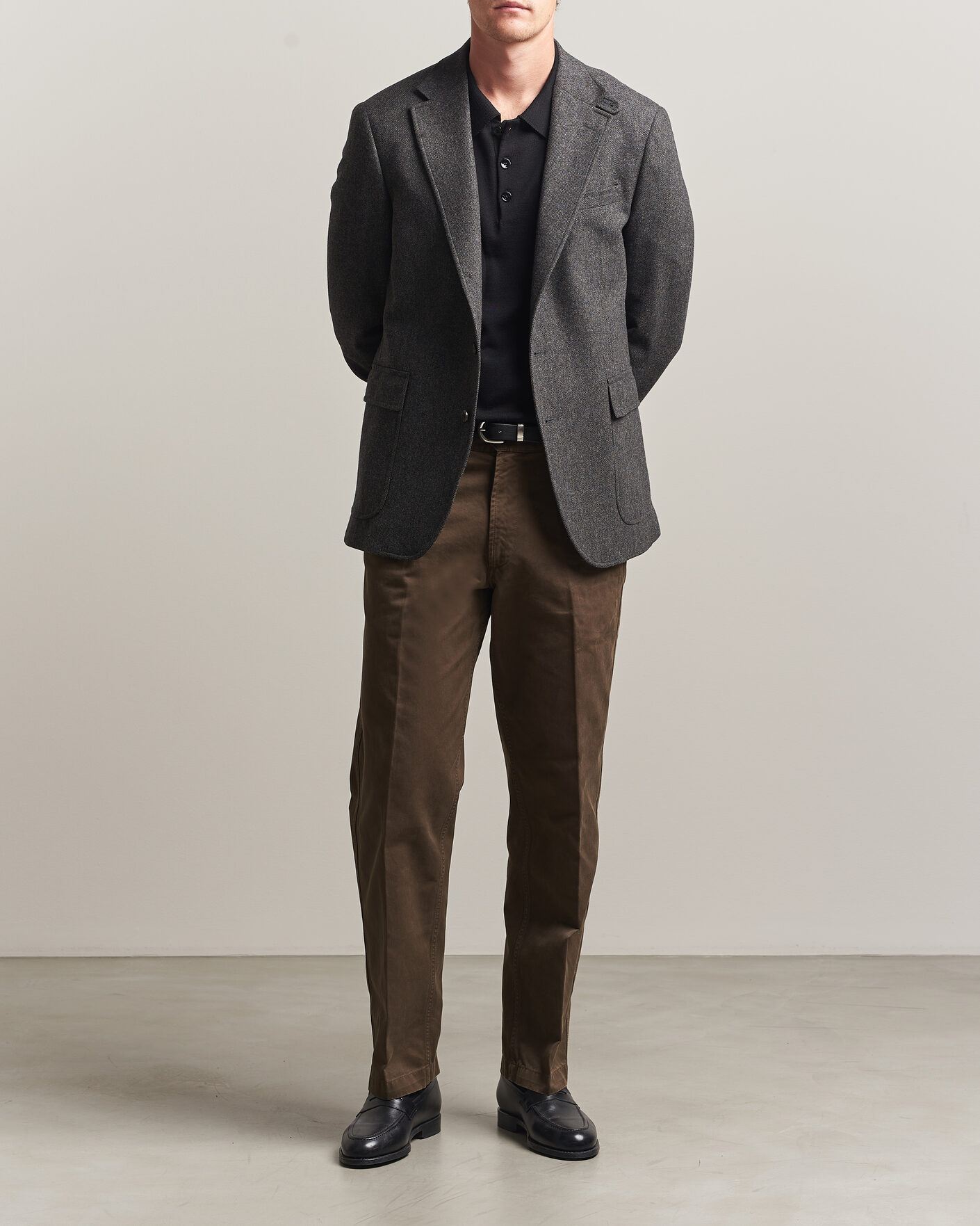 Men | Blazers | Polo Ralph Lauren | Tonal Broken Twill Sportcoat Charcoal