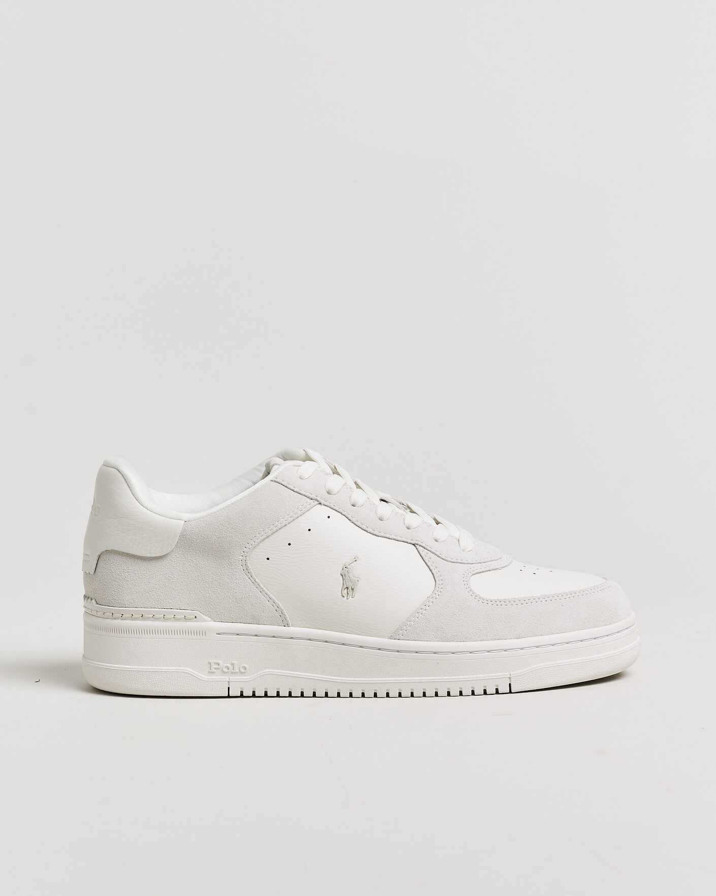 Men | Sneakers | Polo Ralph Lauren | Masters Court Suede/Leather Sneakers Deckwash White
