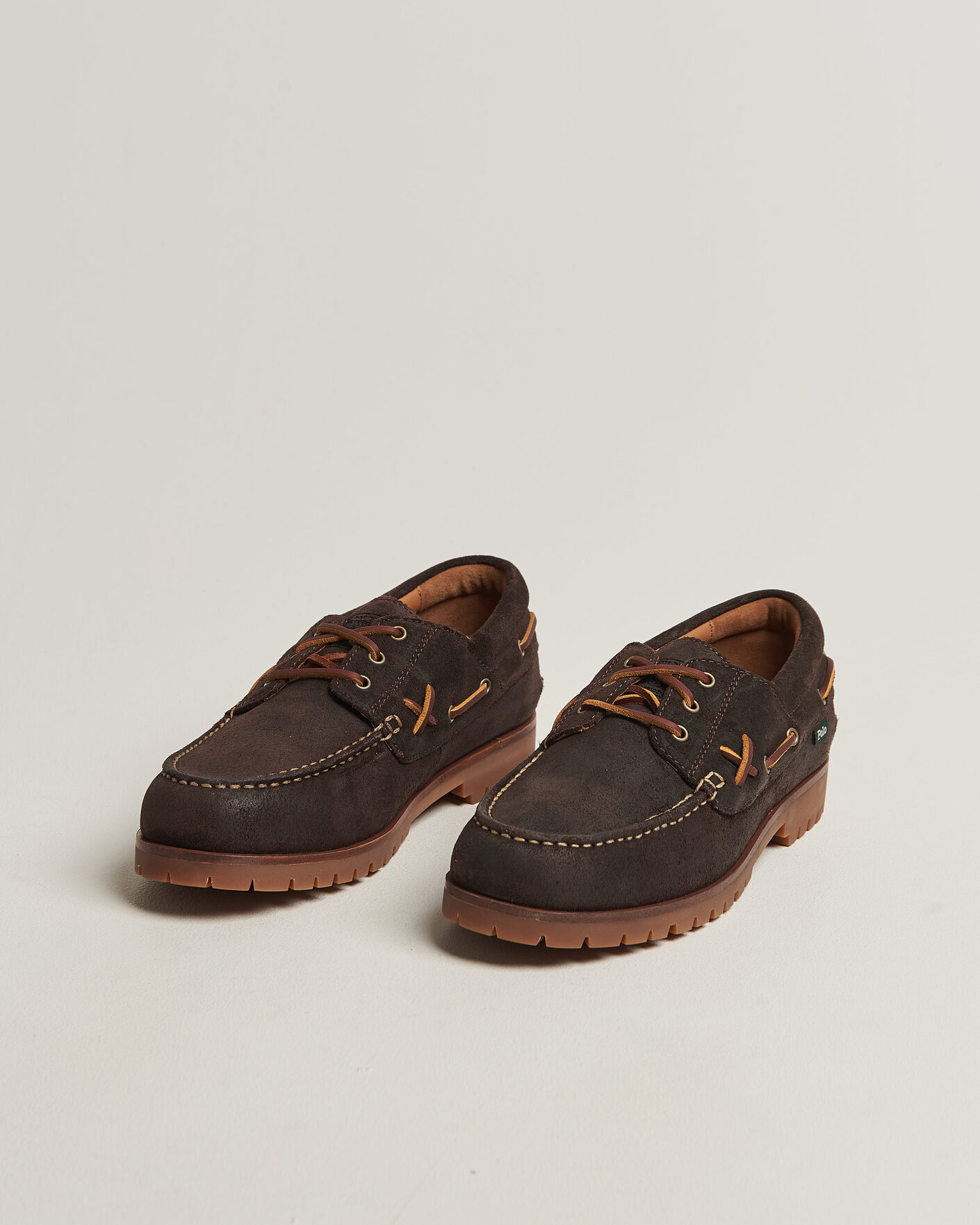 Men | Loafers | Polo Ralph Lauren | Ranger Deck Suede Boat Shoe Dark Chocolate