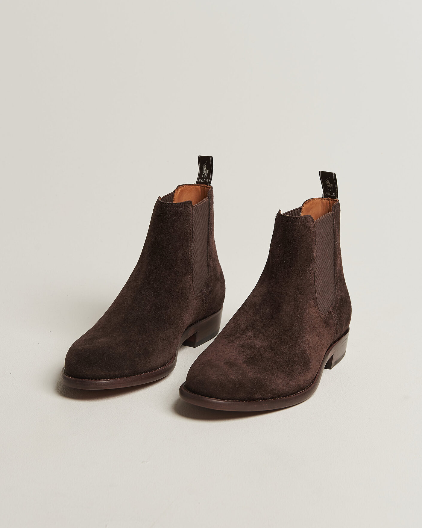 Men | Boots | Polo Ralph Lauren | Owen Suede Chelsea Boots Dark Chocolate