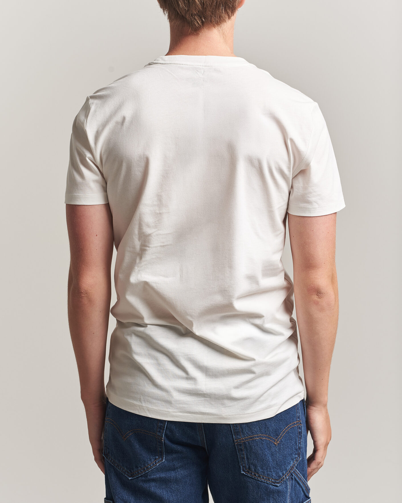 Men | T-Shirts | Polo Ralph Lauren | 3-Pack Crew Neck T-Shirt White/Blue/Light Blue