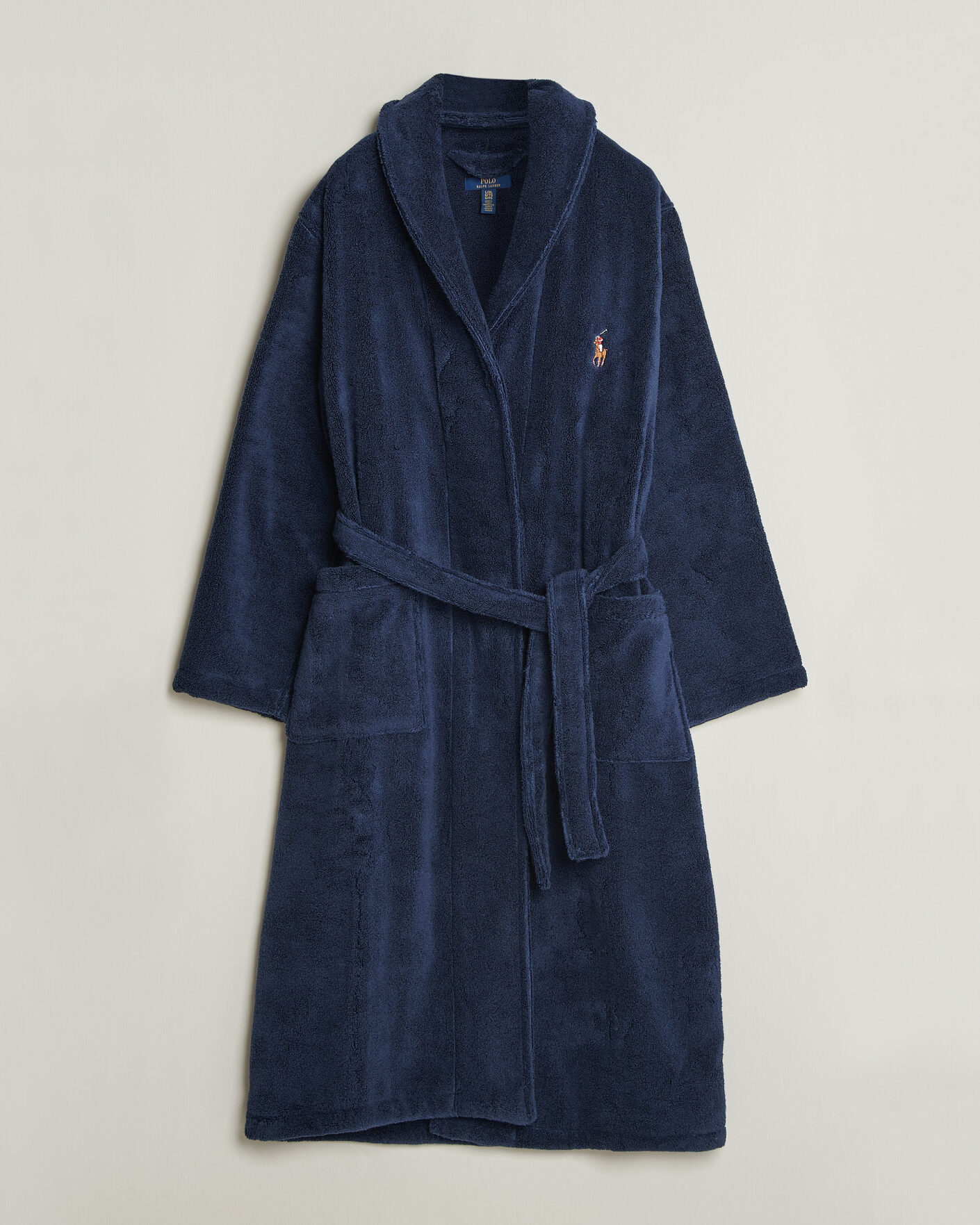Men | Pyjamas & Robes | Polo Ralph Lauren | Cotton Terry Robe Newport Navy