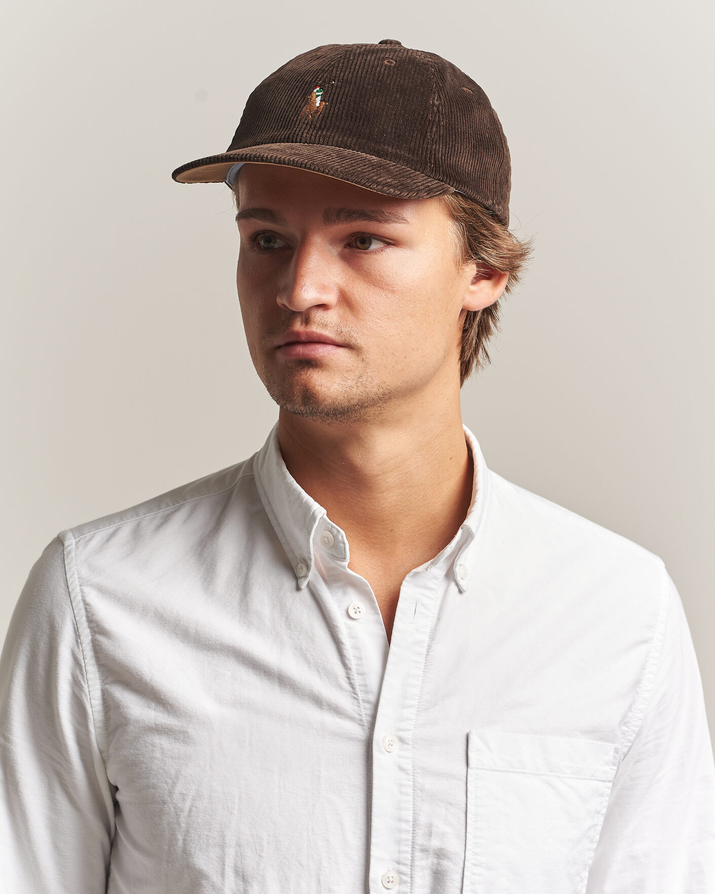 Men | Hats & Caps | Polo Ralph Lauren | Corduroy Cap Dark Beech