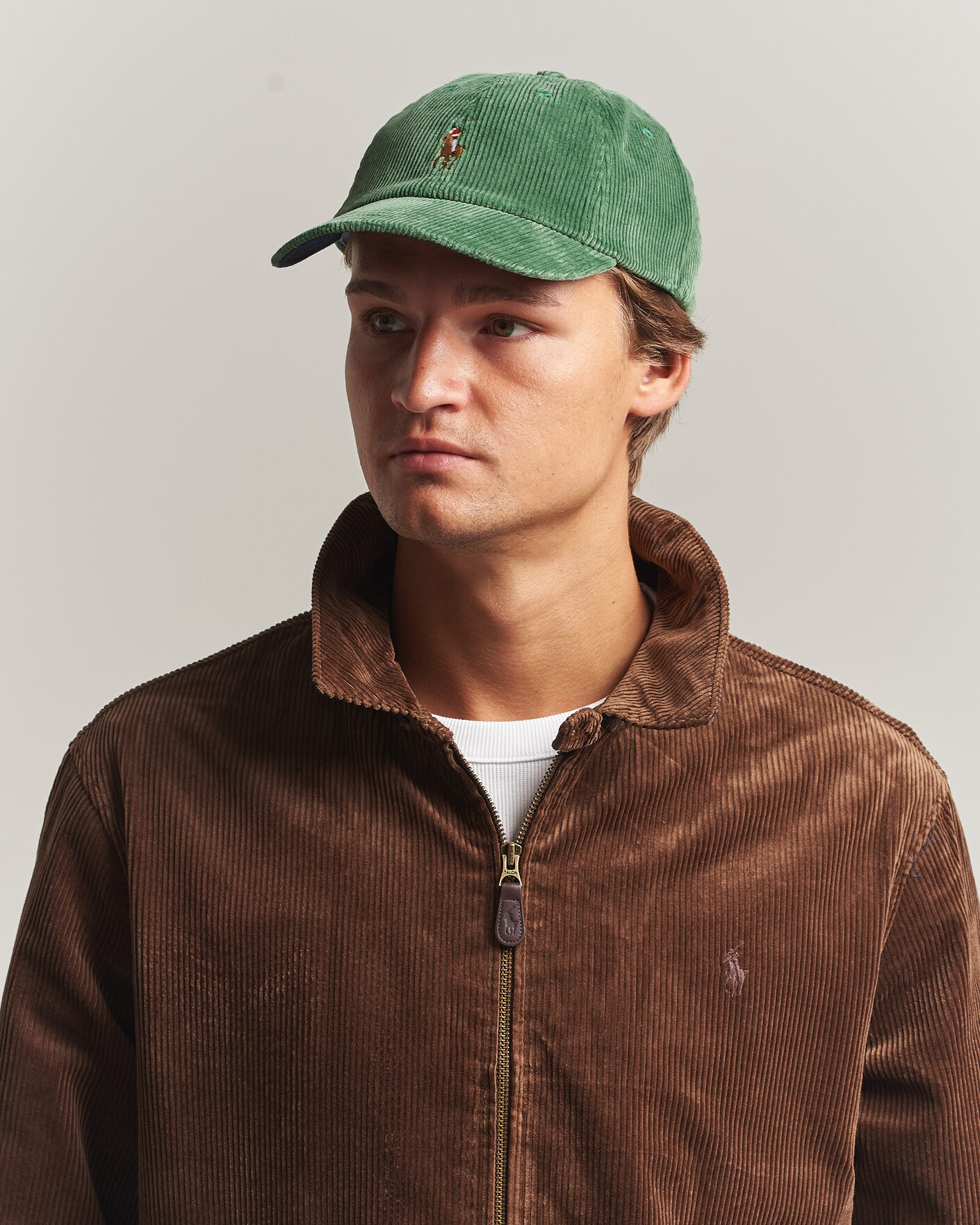 Men | Hats & Caps | Polo Ralph Lauren | Corduroy Cap Meadow Green