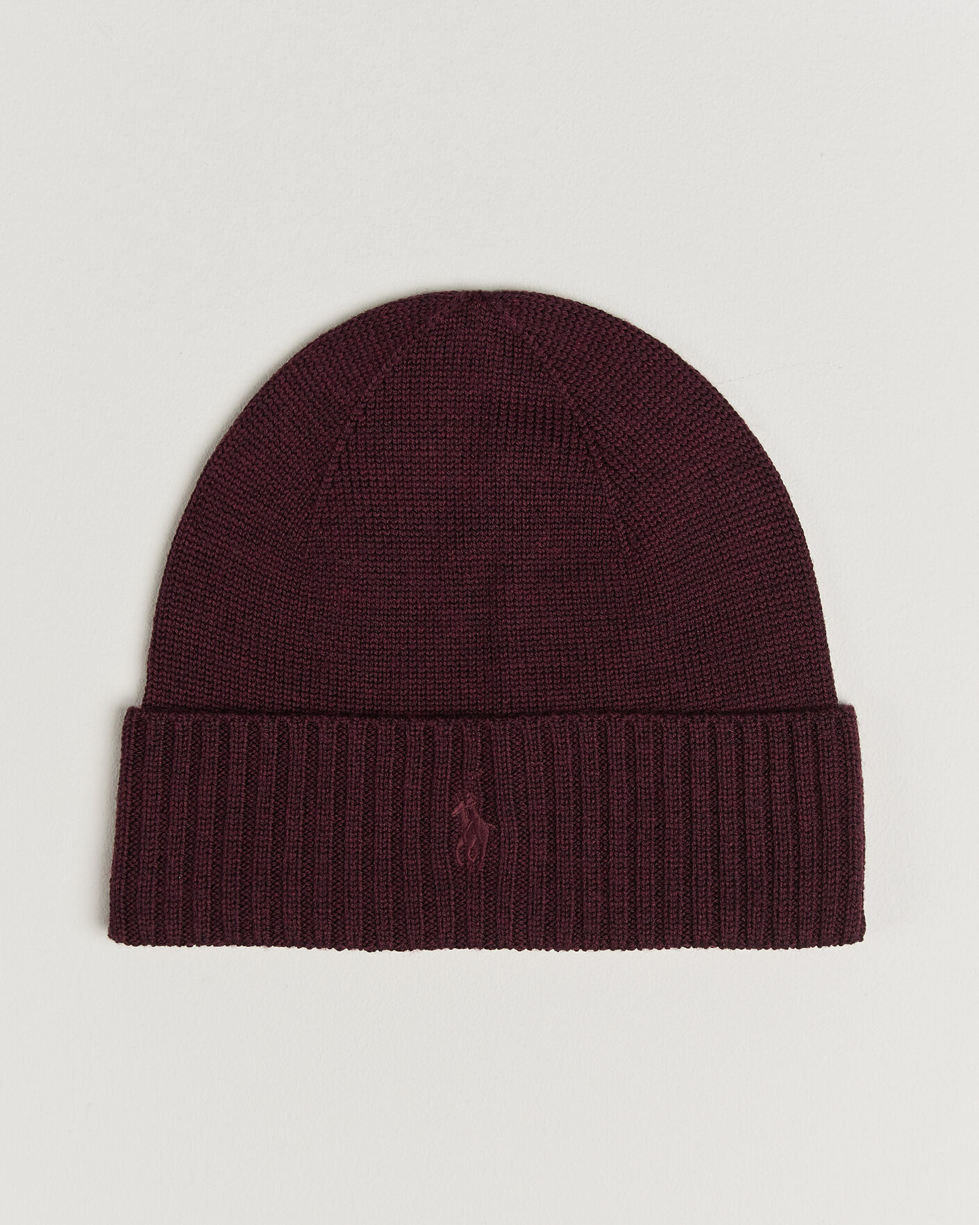 Men | Beanies | Polo Ralph Lauren | Merino Beanie Merlot Wine Heather