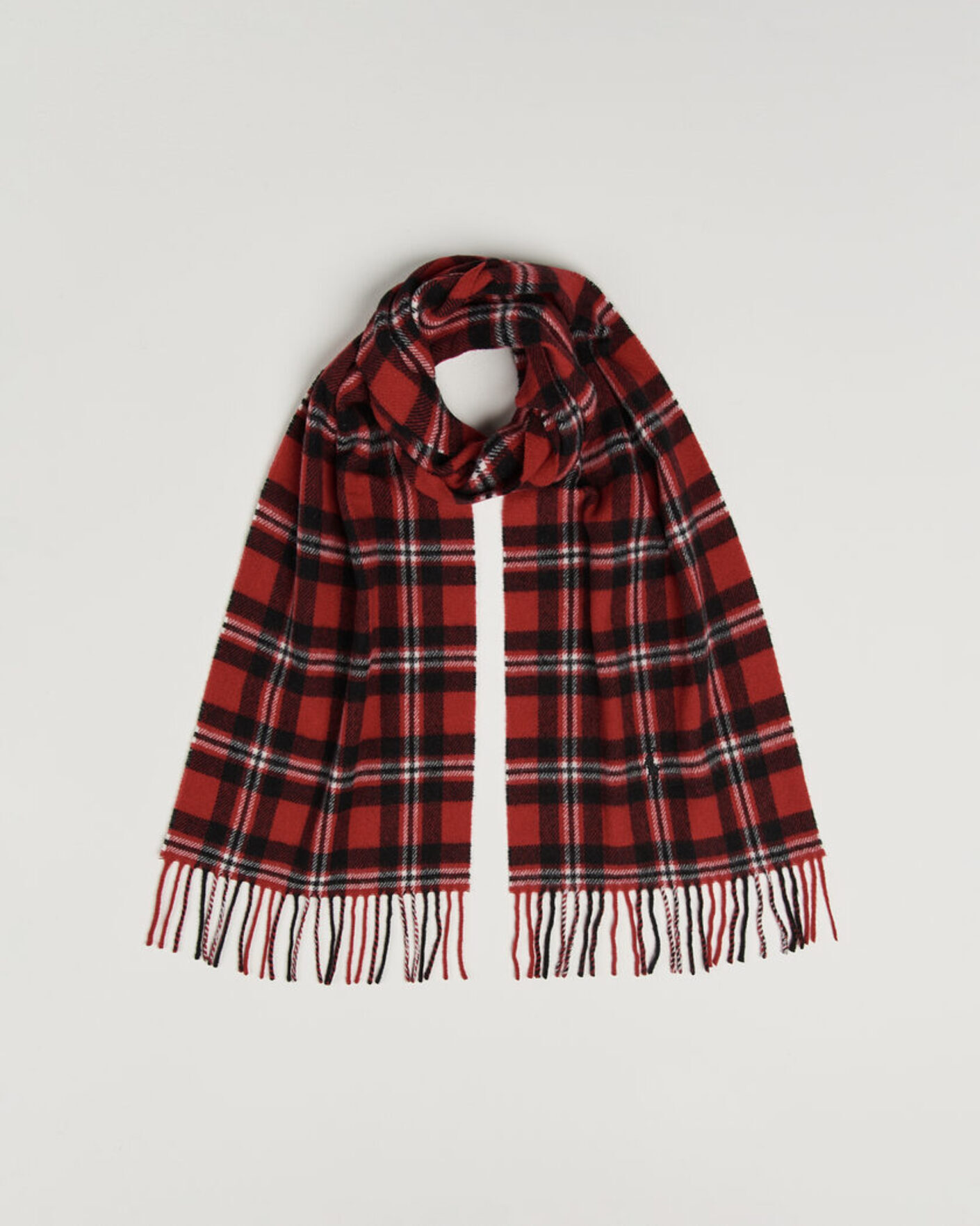 Men | Scarves | Polo Ralph Lauren | Classic Wool Scarf Red/Black