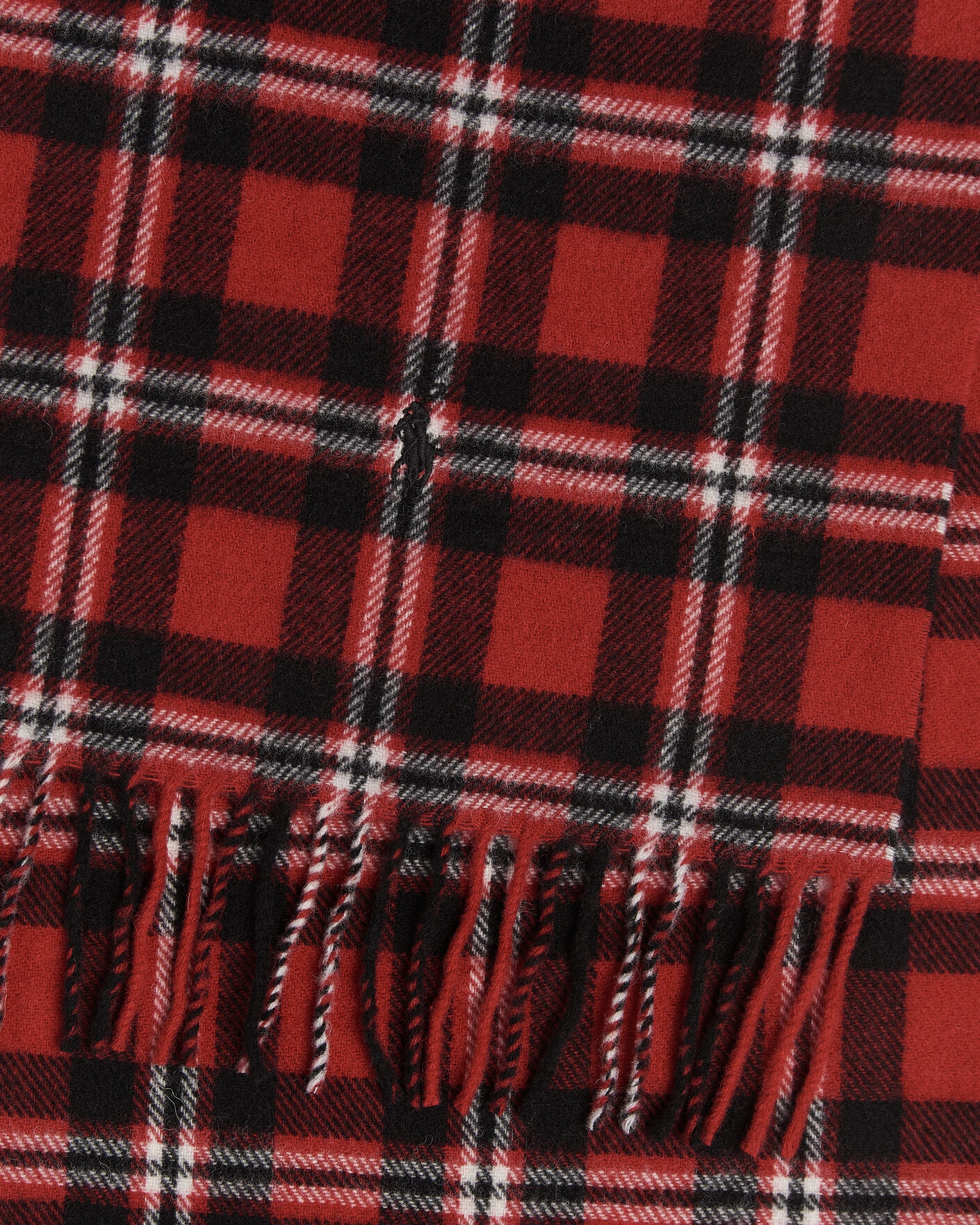 Men | Scarves | Polo Ralph Lauren | Classic Wool Scarf Red/Black