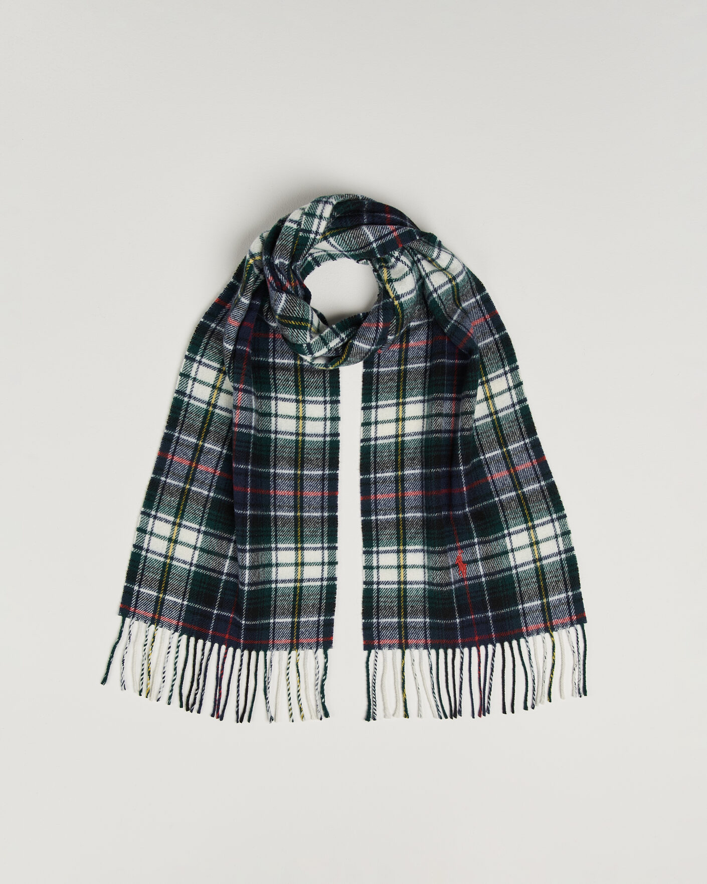 Men | Scarves | Polo Ralph Lauren | Classic Wool Scarf Cream Multi
