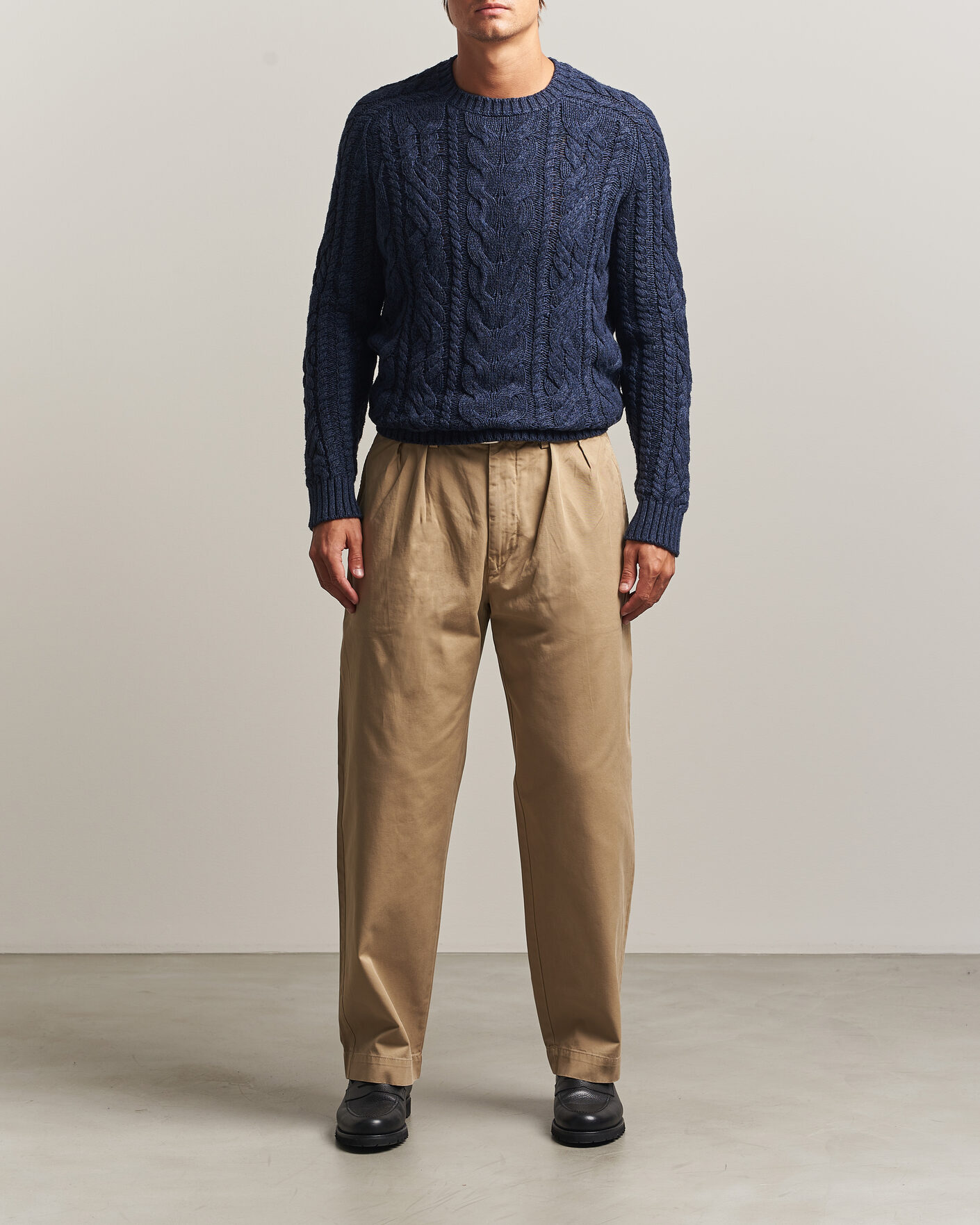 Men | Trousers | Polo Ralph Lauren | Bedford Twill Straight Fit Pants Khaki Hill
