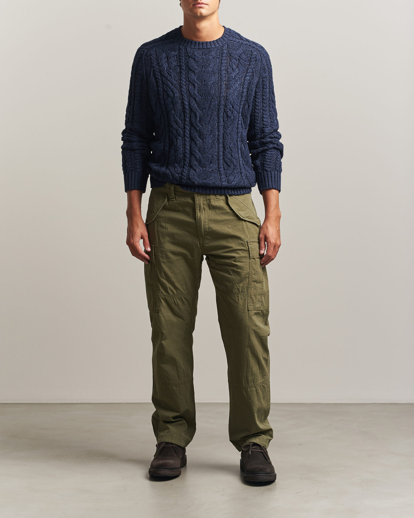 Men | Trousers | Polo Ralph Lauren | Rustic Canvas Cargo Pants Outdoors Olive