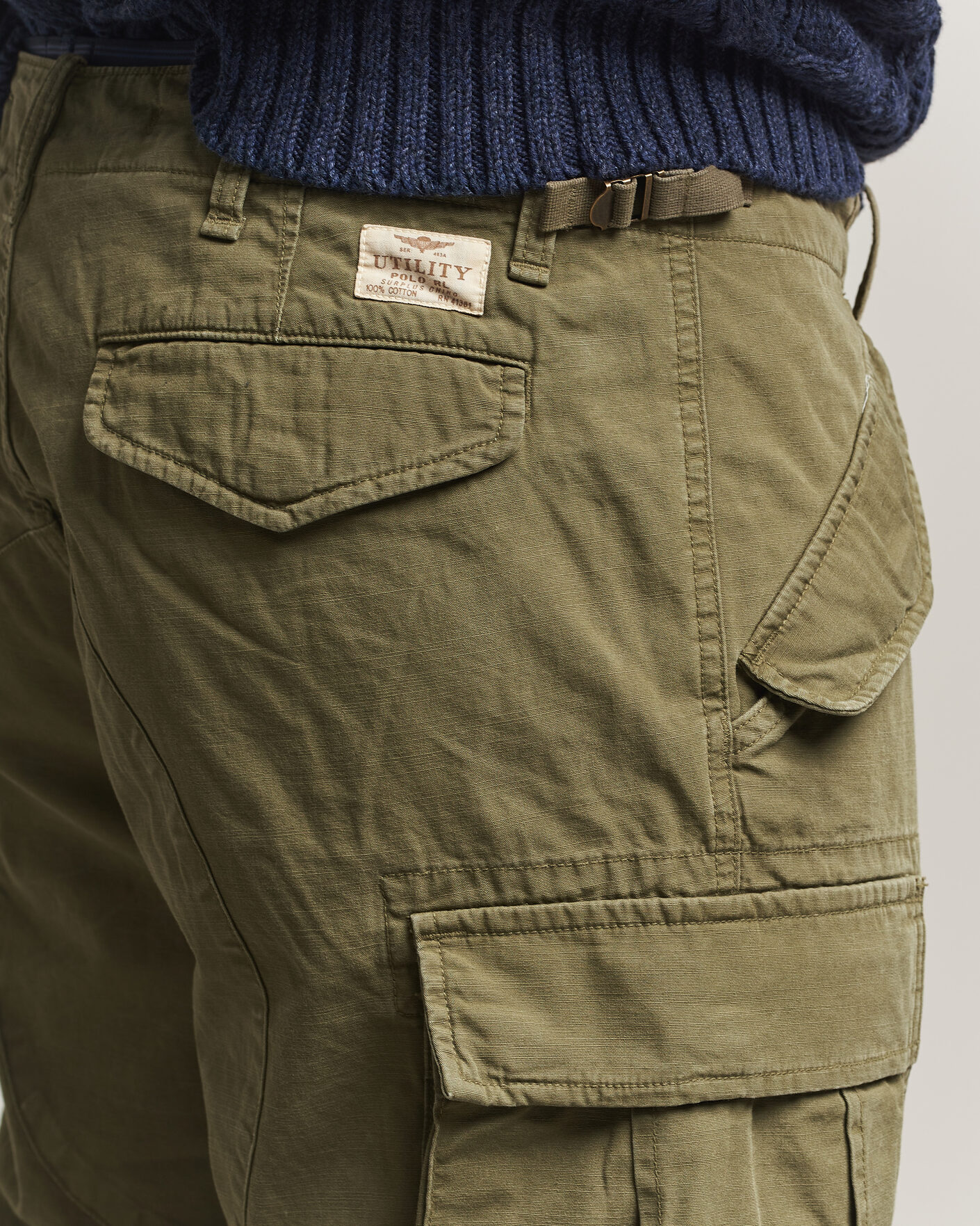 Men | Trousers | Polo Ralph Lauren | Rustic Canvas Cargo Pants Outdoors Olive
