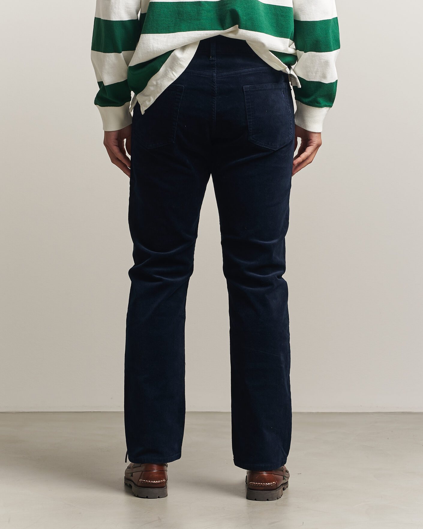 Men | Trousers | Polo Ralph Lauren | Stretch Corduroy Straight Fit Pants Aviator Navy