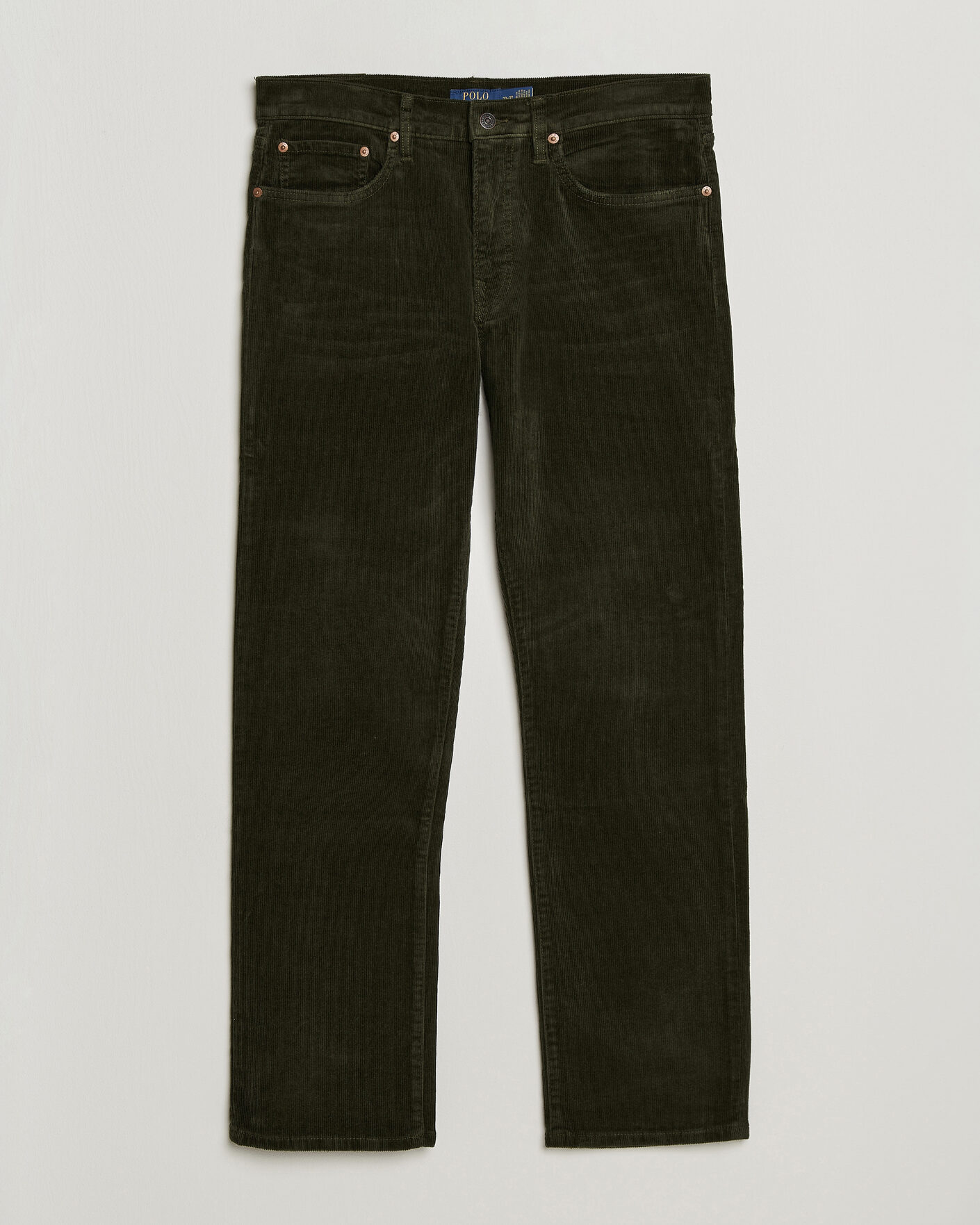 Men | Trousers | Polo Ralph Lauren | Stretch Corduroy Straight Fit Pants Estate Olive