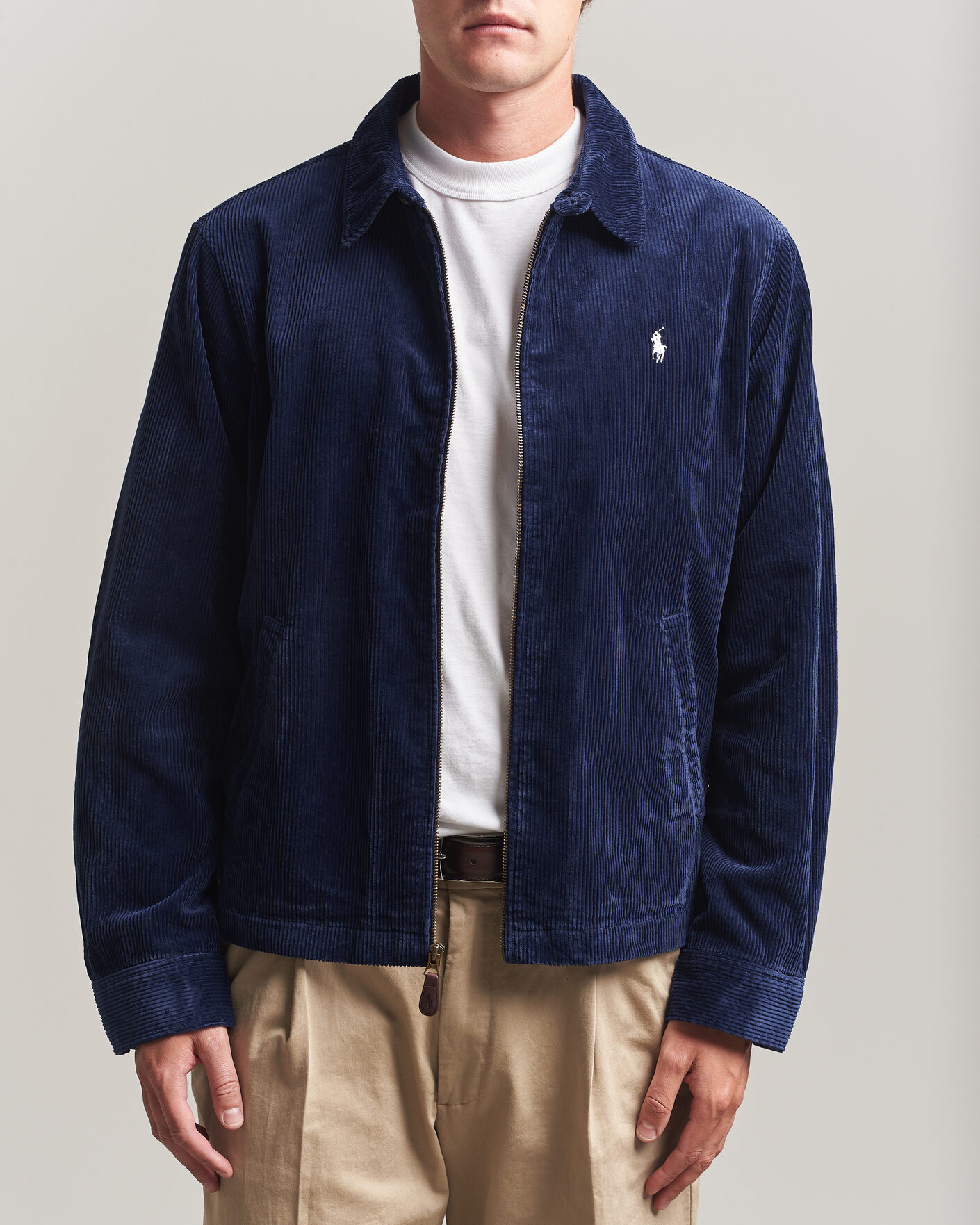 Men | Coats & Jackets | Polo Ralph Lauren | Lined Corduroy Windbreaker Newport Navy