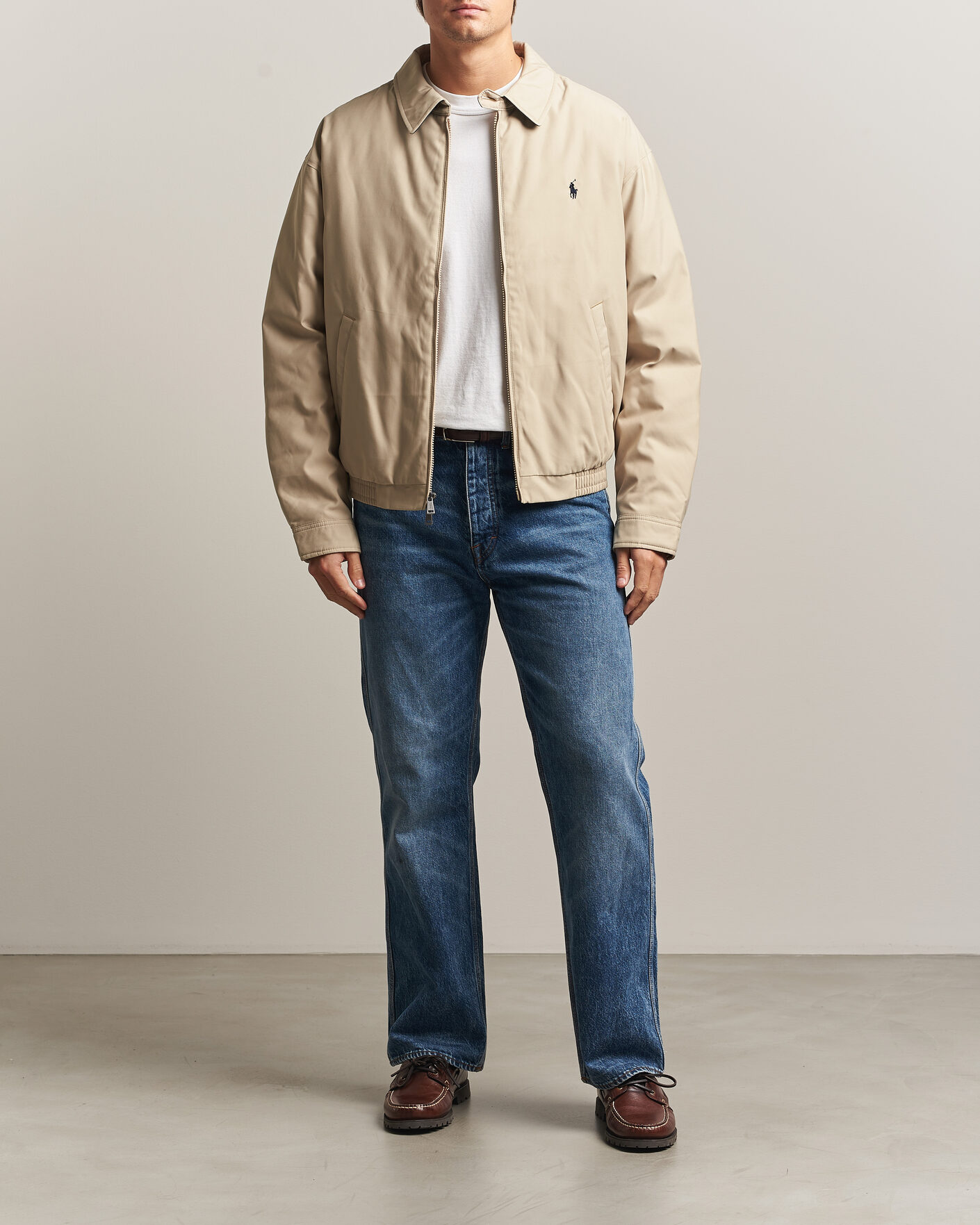 Men | Coats & Jackets | Polo Ralph Lauren | Woven Twill Windbreaker Khaki Uniform