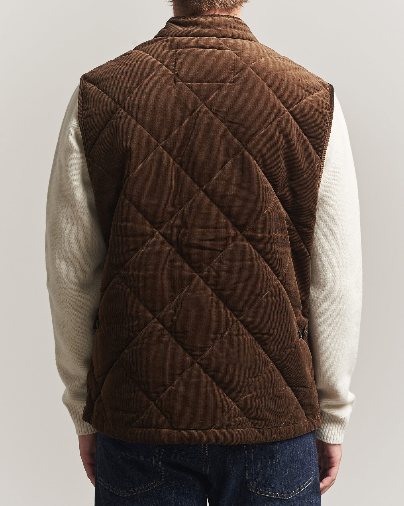 Men | Gilets | Polo Ralph Lauren | Quilted Corduroy Vest Cooper Brown