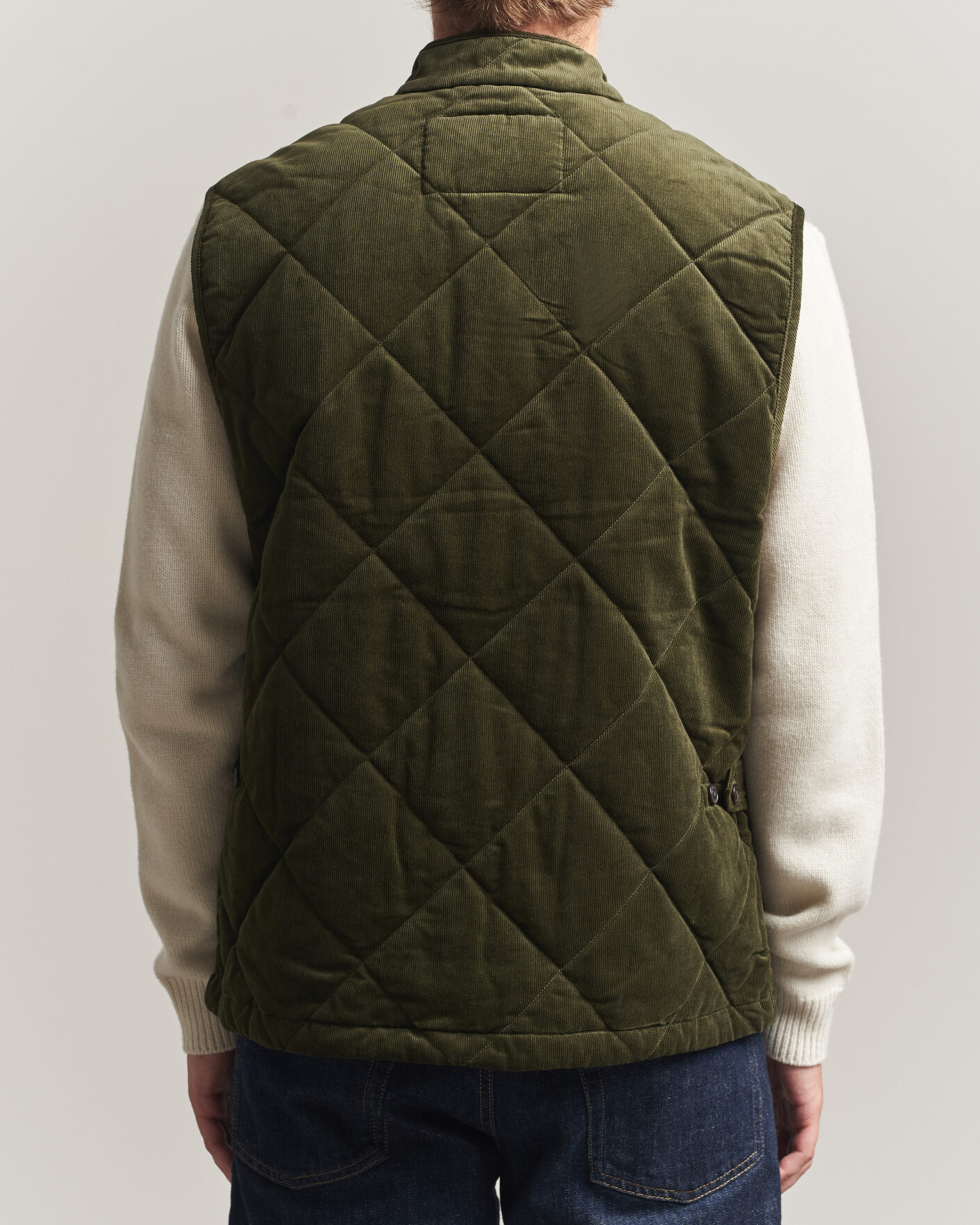 Men | Gilets | Polo Ralph Lauren | Quilted Corduroy Vest Company Olive