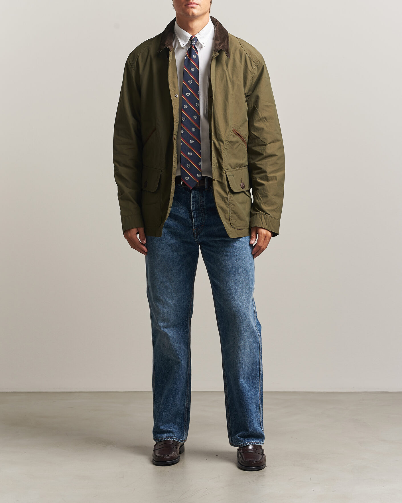 Men | Coats & Jackets | Polo Ralph Lauren | Cotton Nylon Field Jacket Canopy Olive