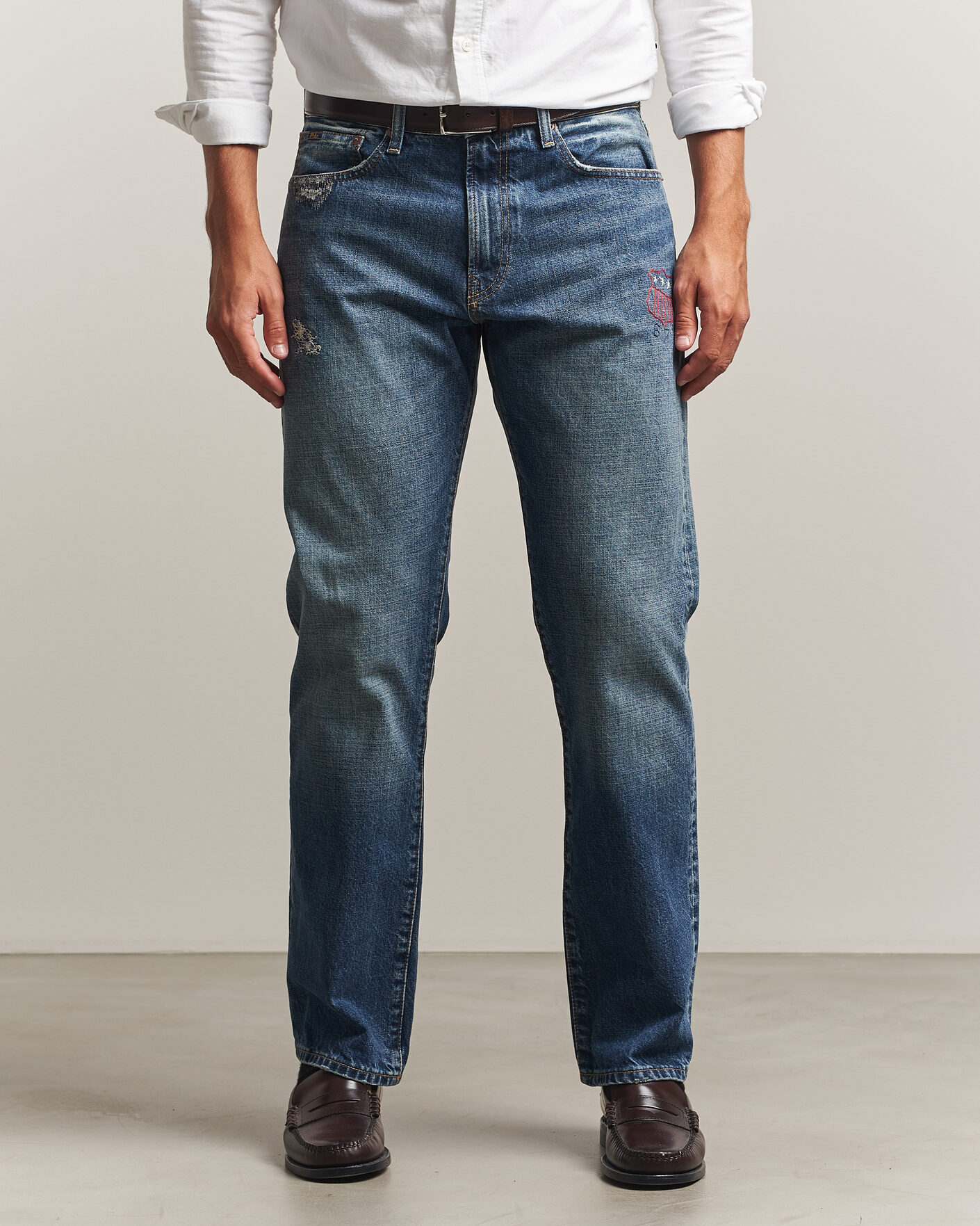 Polo Ralph Lauren Straight Fit Rigid Denim Jeans Rhinebeck at