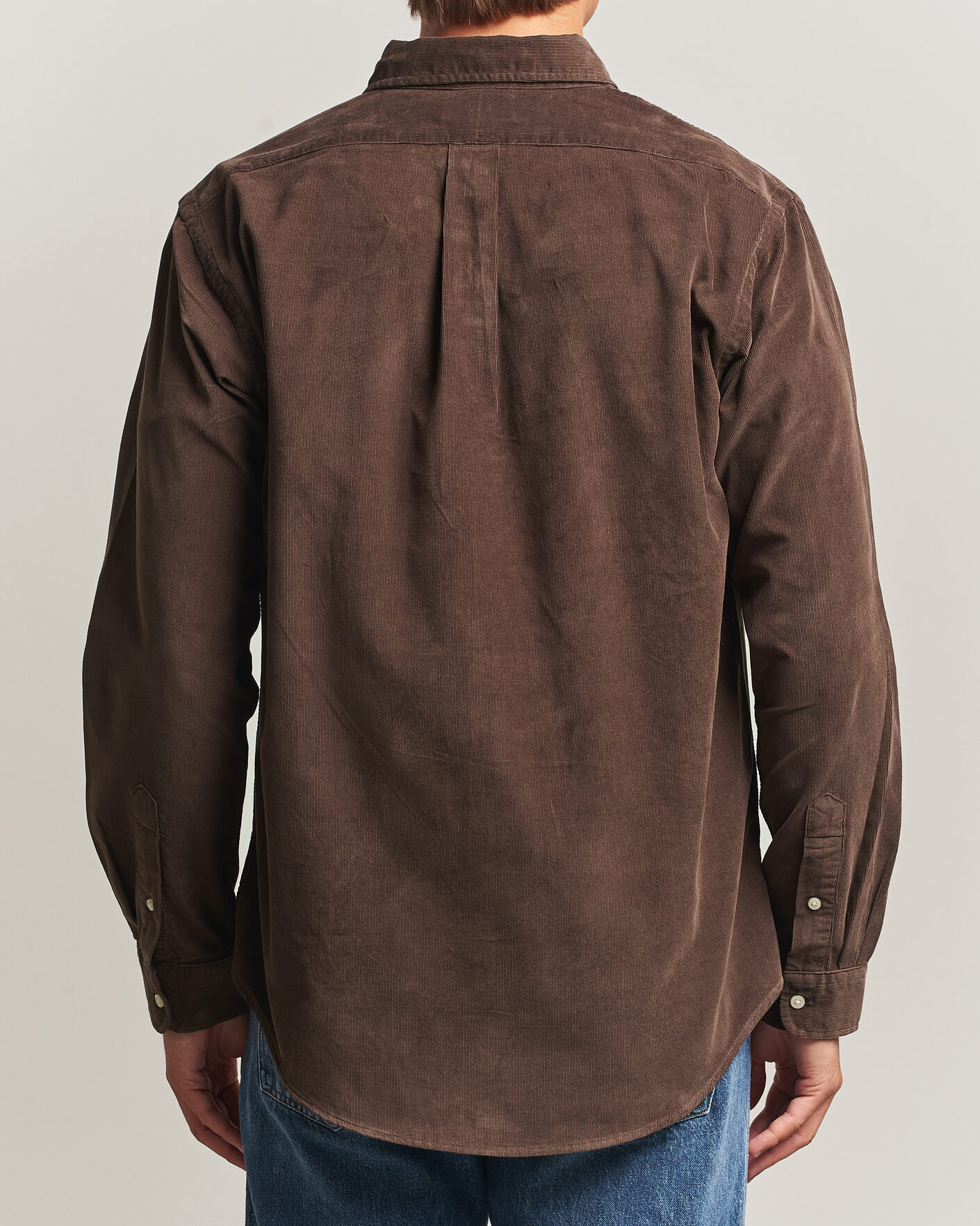 Men | Shirts | Polo Ralph Lauren | Custom Fit BD Corduroy Shirt Nutmeg Brown