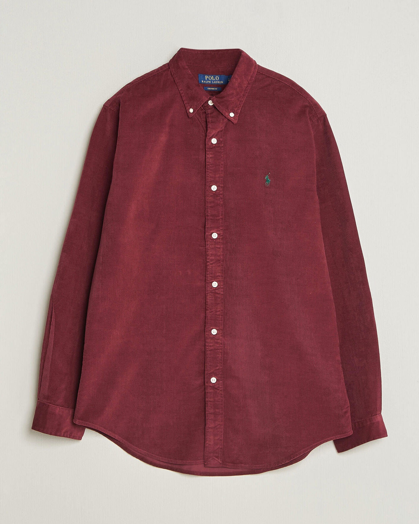 Men | Shirts | Polo Ralph Lauren | Custom Fit BD Corduroy Shirt Classic Wine